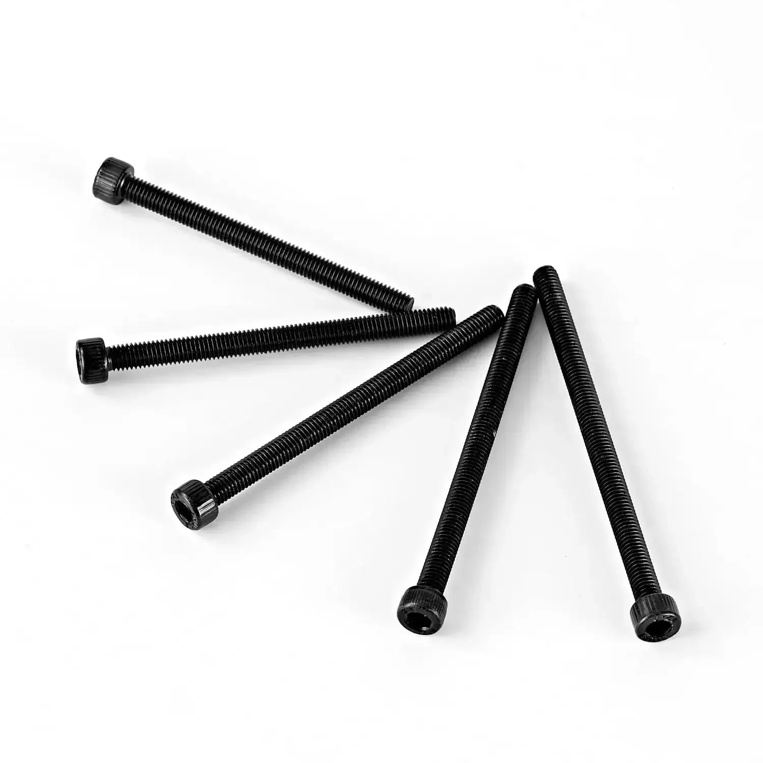 M5 Hex Socket Head Cap Screws Set Heavy Duty 60 65 70 75 80mm Fully Threaded 12.9 Grade Alloy Steel Black Oxide Finish Allen Drive Metric Machine Screws Assortment Kit 25Pcs High Strength Industrial Grade - Image 5