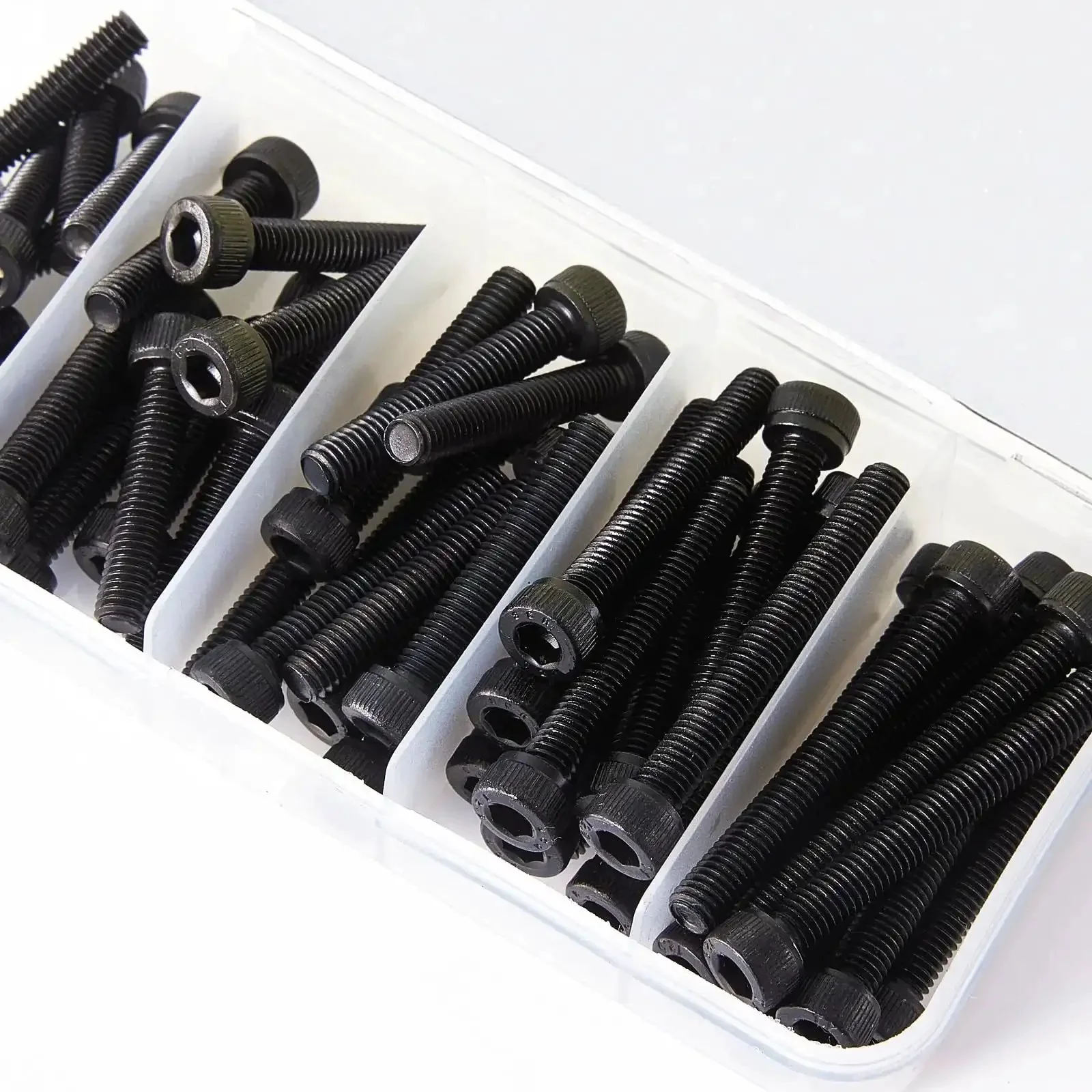 M5 Hex Socket Head Cap Screws Set With 20mm, 25mm, 30mm, 35mm, 40mm Lengths, 12.9 Grade Alloy Steel, Black Oxide Finish, Metric Allen Drive, Fully Threaded, Built Tough Assortment Kit 50 Pieces - Image 4