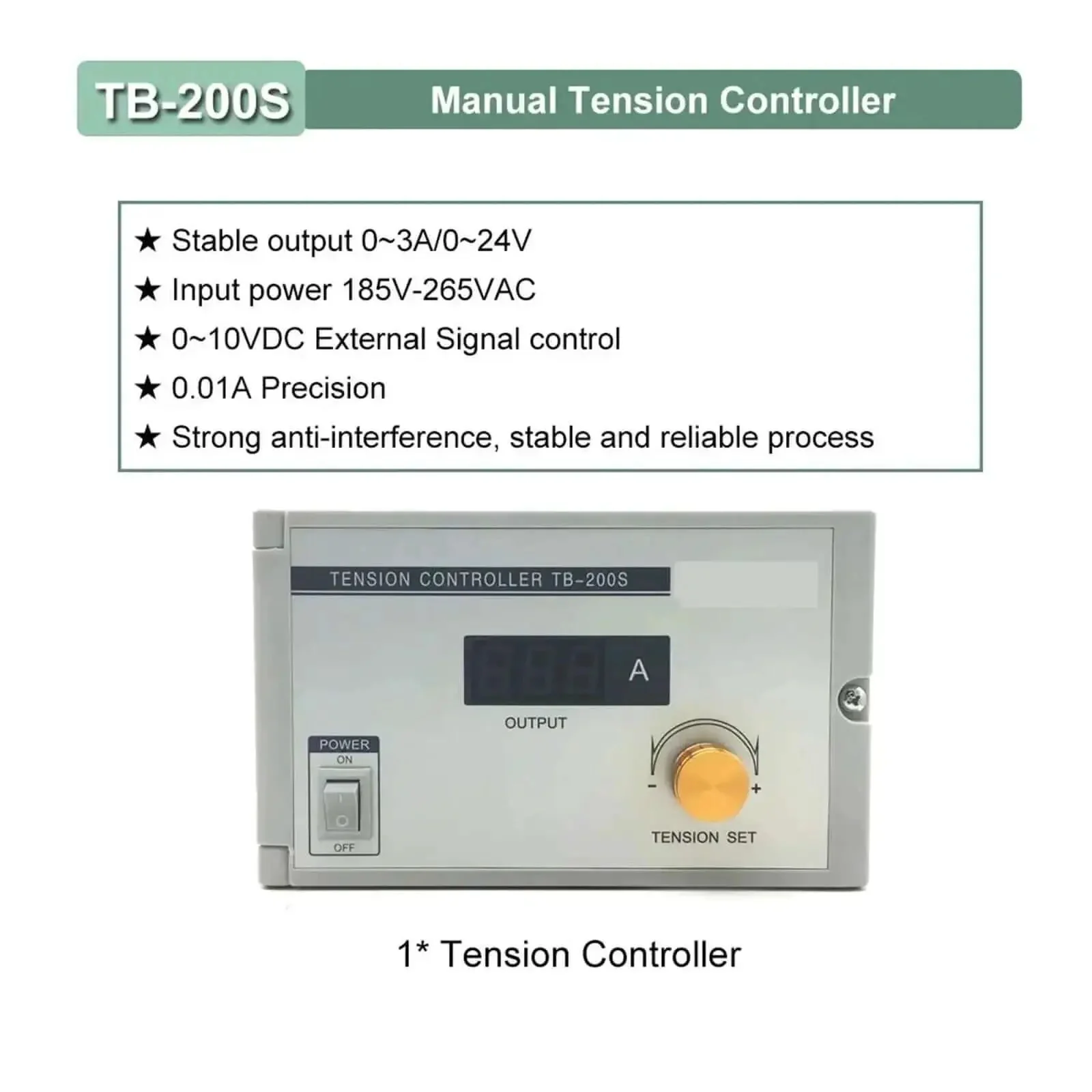 Magnetic Particle Clutch And Powder Brake Kit For Textile Machines, DC 24V Winding, DIY Friendly Double And Hollow Shaft Options, Adjustable Torque Ranges From 6 To 400 Nm, 0.6 To 40 Kg Load, 1400RPM, Tension Controller Included - Image 3