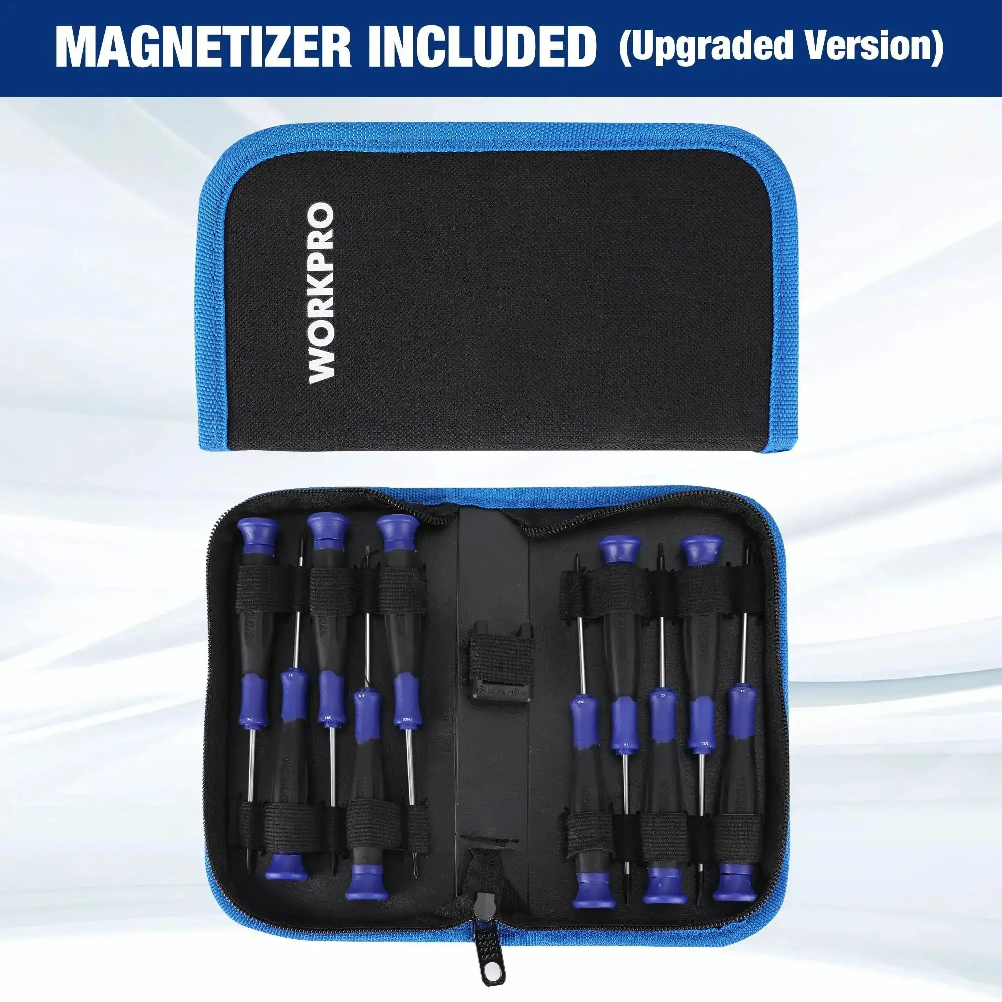 Magnetic Precision Screwdriver Set With Pouch 10 Piece Tiny Screwdrivers For Eyeglasses Watches Computers Laptops And Phones Phillips Slotted Torx Mini Repair Tool Kit Your Go To Quick Home Tech Fix - Image 4