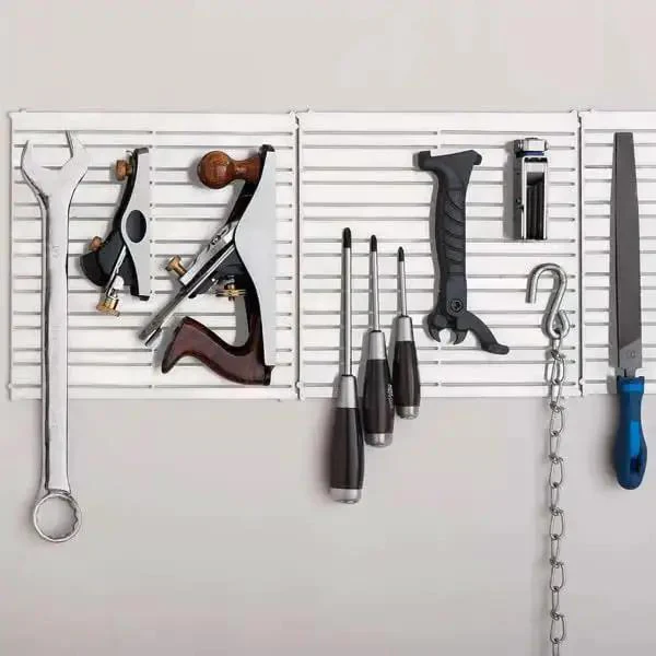 Magnetic Tool Holder 12x12 Inch Garage Organization Panel For Wall Mount Storage, Magnetic Board Tool Organizer And Shelf Rack For Workshop, Easy Access, Durable Steel Construction - Image 3