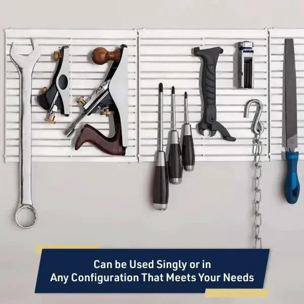 Magnetic Tool Holder 12x12 Inch Garage Organization Panel For Wall Mount Storage, Magnetic Board Tool Organizer And Shelf Rack For Workshop, Easy Access, Durable Steel Construction - Image 5
