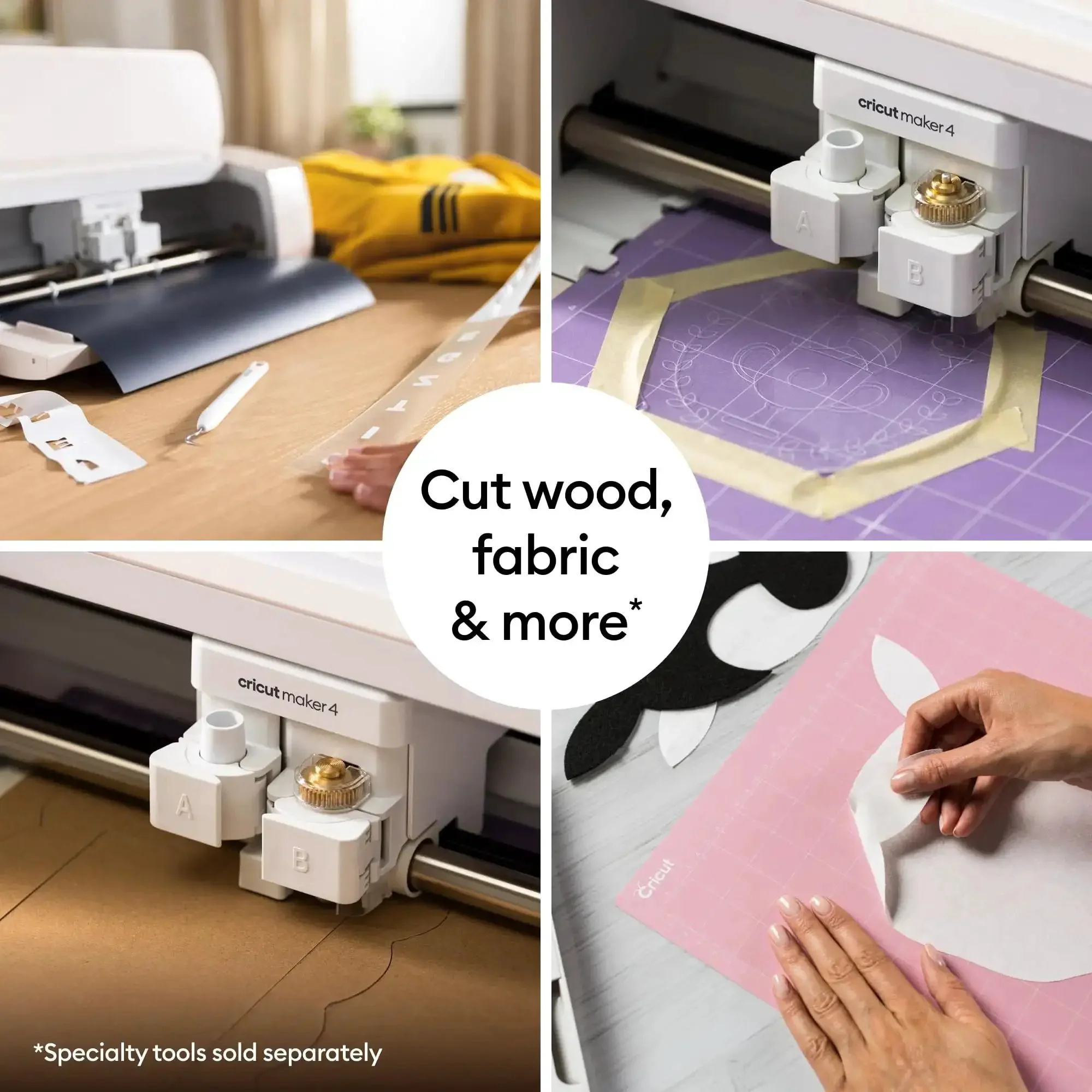 Maker 4 Smart Cutting Machine Engagement Plus Bundle With EasyPress 3 Heat Press 9x9 Mat Tote Bag Materials Samplers Fine Point Pens Tools Cardstock Smart Vinyl Transfer Tape 30 Digital Images - Image 5