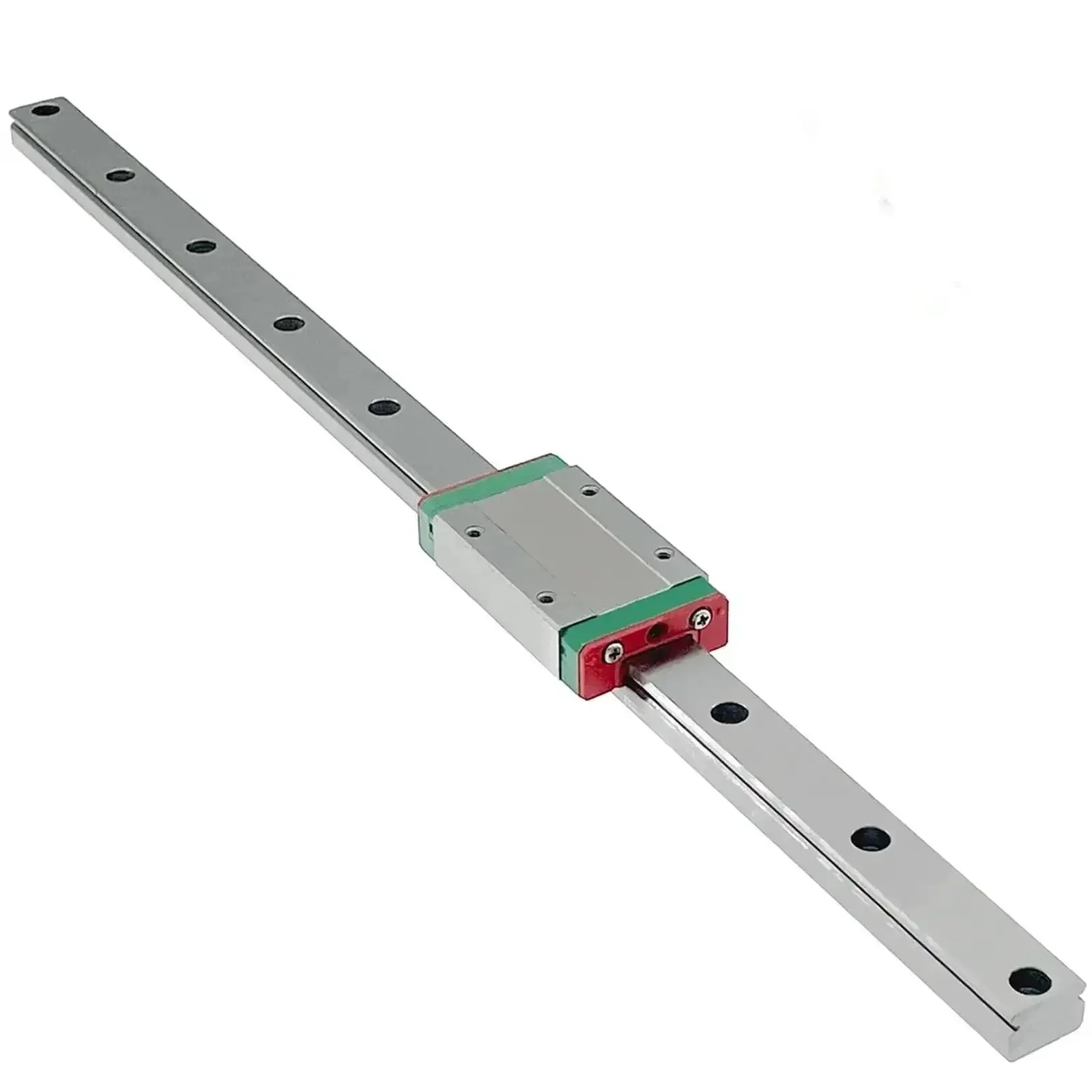 Maker Friendly Miniature Linear Rail Slide Set in MGN Series for CNC and 3D Printer Builds, Aluminum Linear Guides in 200 400 500 800mm Variants, Includes 1pc MGN Block, Ultra Smooth Glide, Anodized Ready