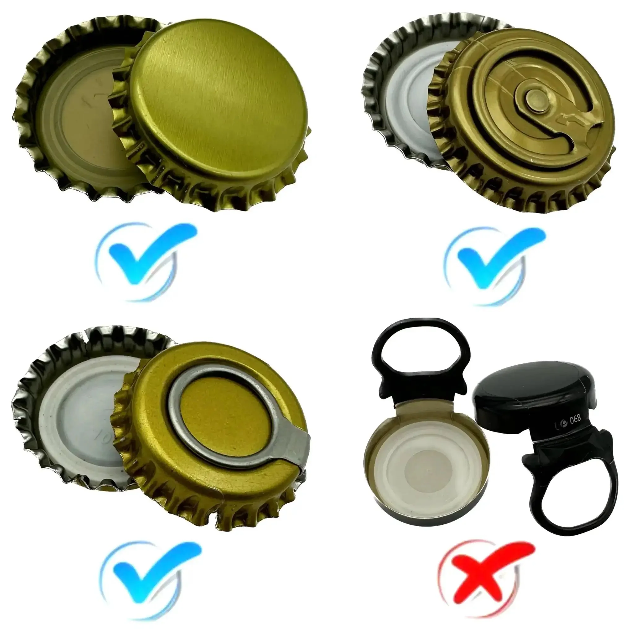 Manual Beer Bottle Capper Tool With 150 Count 26mm Crown Caps Home Brewing Corking Machine In Red Durable ABS Build Quickly Seal Homemade Beers For Easy Peasy Bottling And Consistent Fresh Flavor - Image 6