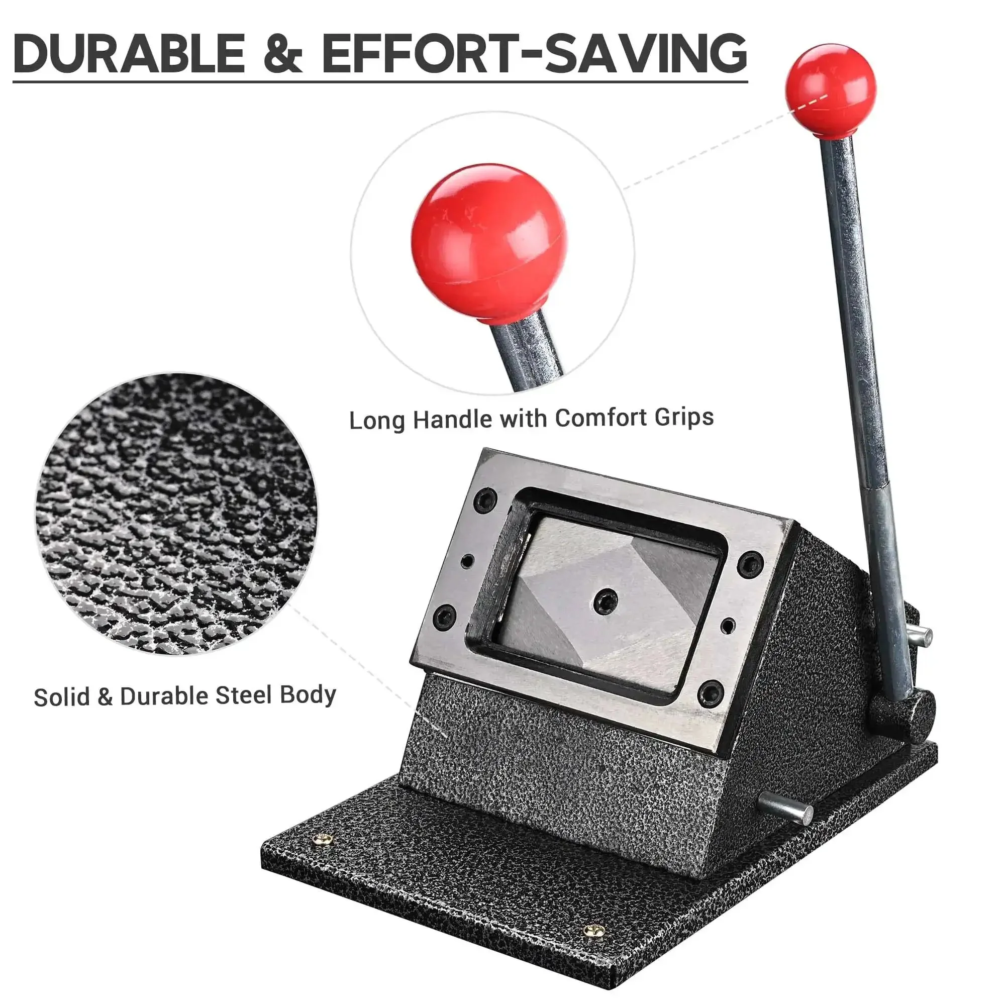 Manual Corner Cutter For Credit Cards And IDs With Round Corners, PVC Card Cutter For Passport Photos And Business Cards, Pro Grade Heavy Duty Punch For Home Office And School Supplies, Cuts To Standard Credit Card Size - Image 9