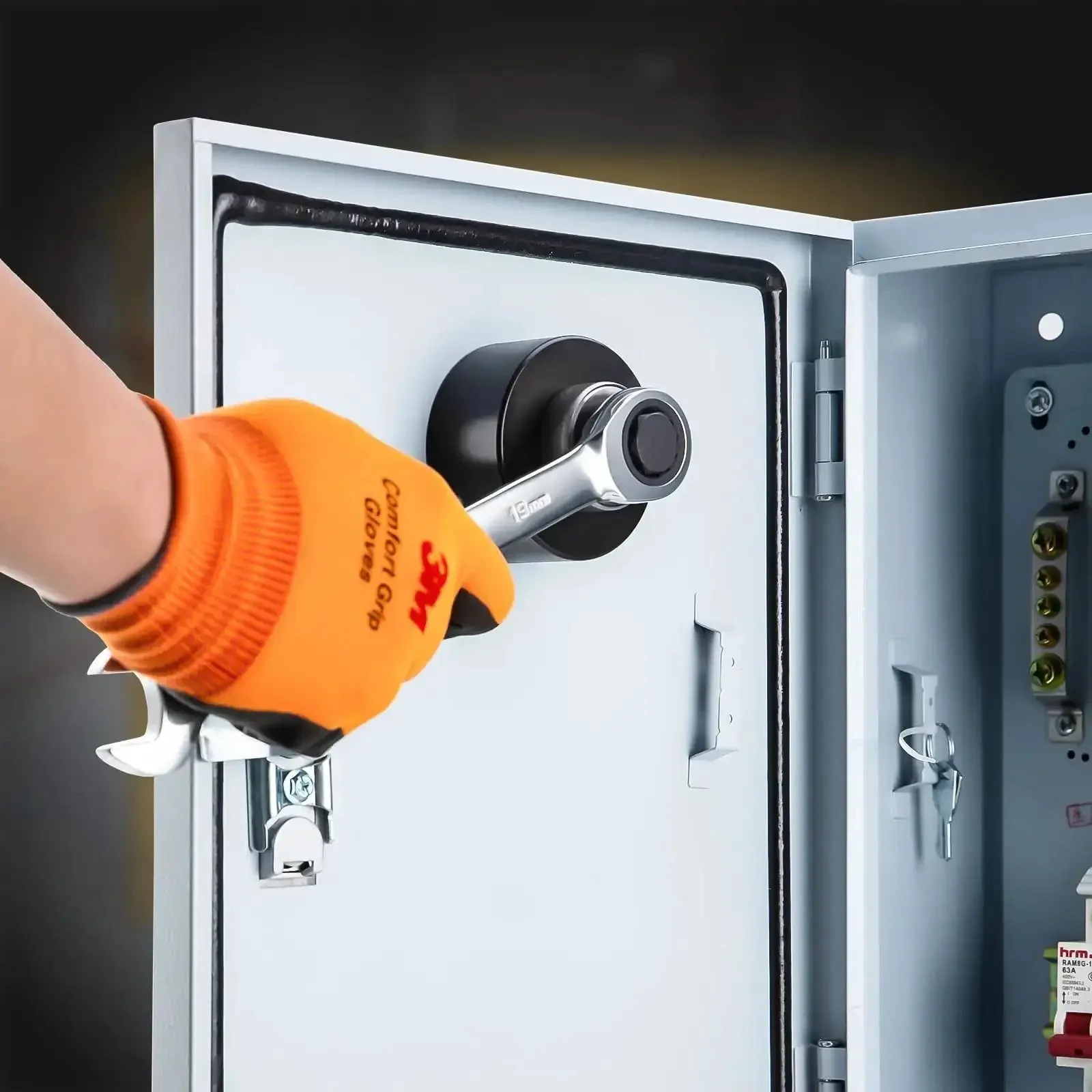 Manual Knockout Hole Punch Kit For Electrical Conduit From Half Inch To Two Inch, Pro Grade Heavy Duty Construction, Includes Manual Hydraulic Battery And Ratchet Drivers, Durable Steel Punches For Steel Stainless Brass Copper And Aluminum - Image 2