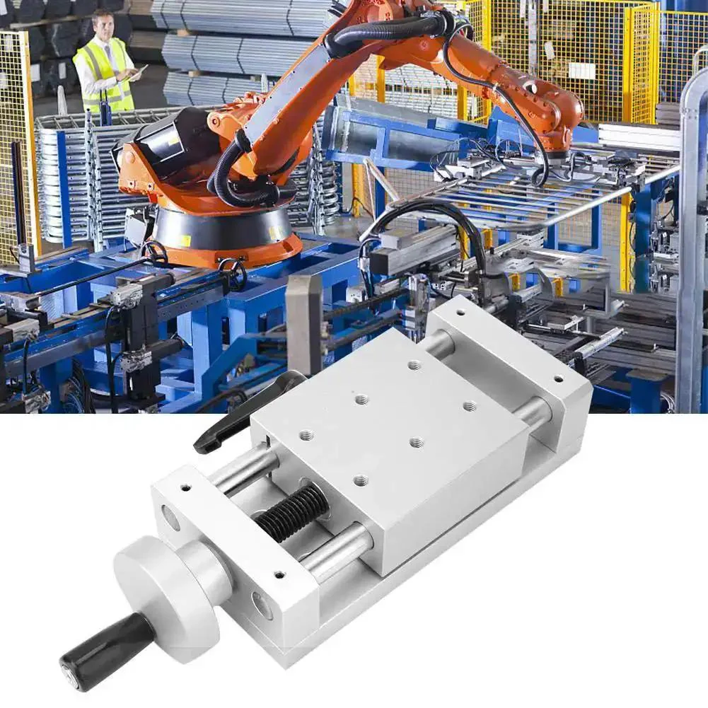 Manual Linear Sliding Table Rail Stage Aluminum Alloy 80x80mm Cross Rail Hella Smooth Travel Rock-Solid Precision for Milling CNC Lab Work 50mm/100mm/150mm Options KA80-1402 Series - Image 8