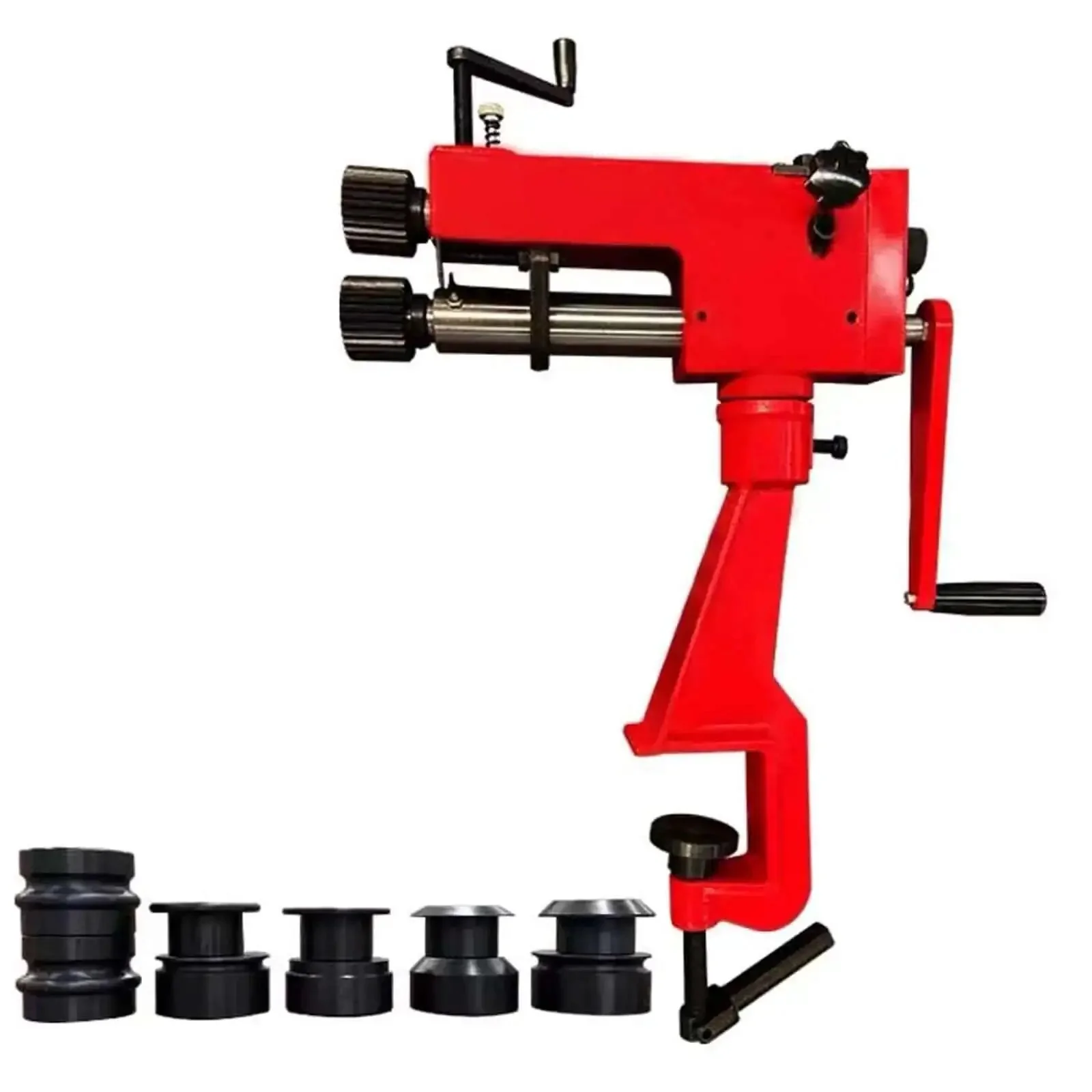 Manual Metal Bead Roller For Sheet Metal Bending With 6 Interchangeable Dies Beading Swaging Crimping Bead Rolling Tool For Steel Bending Burring And Forming Thin Sheet Metal Built Heavy Duty
