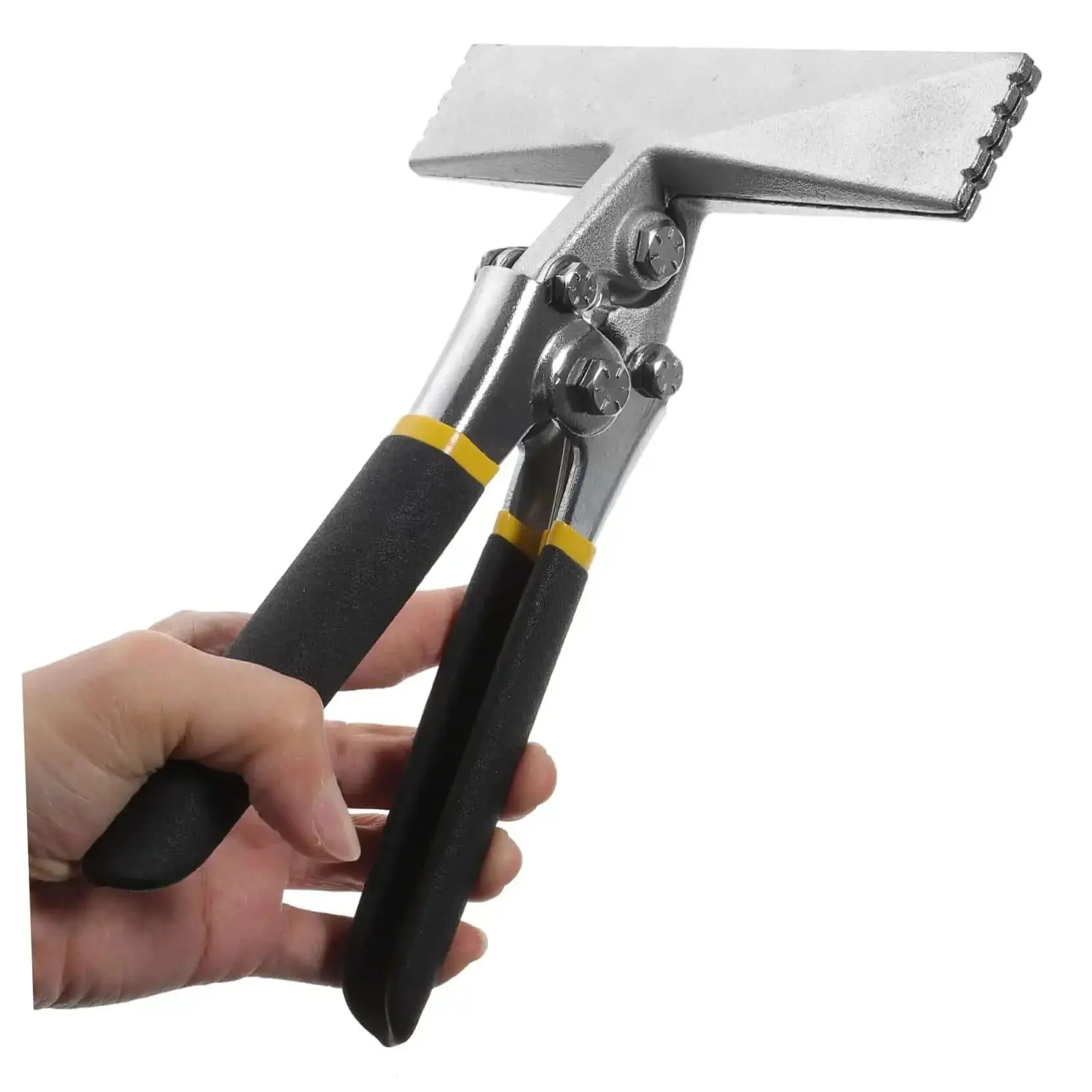 Manual Metal Bender Tool For Sheet Metal Folding And Flattening, Duckbill Pliers With Non Slip Chrome Vanadium Handle, Easy Bending Of Light Steel Doors And Window Frames, Durable Pro DIY Ergonomic Grip For Long Runs - Image 5