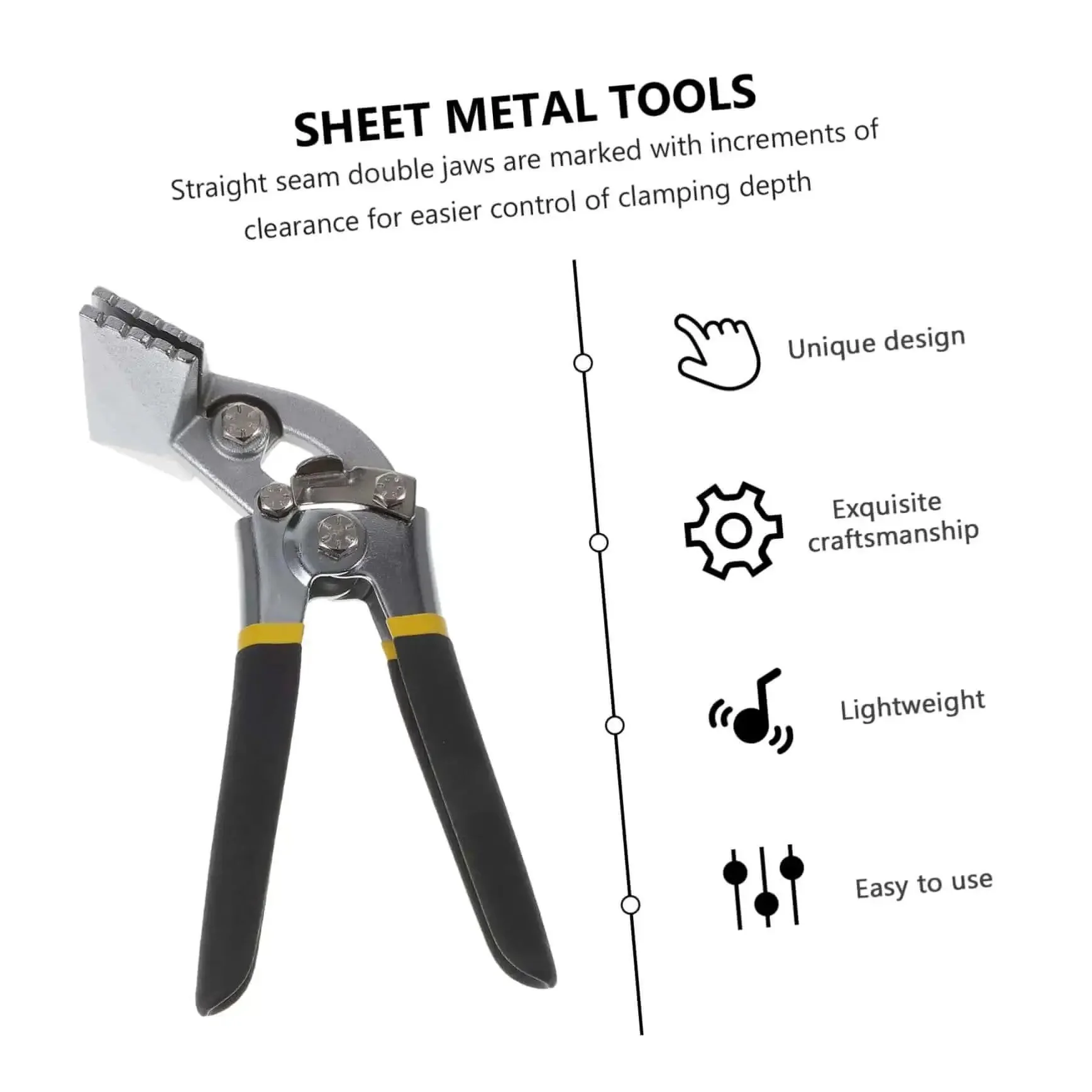 Manual Metal Bender Tool With Straight Jaw Hand Seamer Non Slip Grip For Bending And Flattening Sheet Metal In Light Keel And Construction Projects The Go To Workhorse For Quick Reliable Metalworking - Image 8