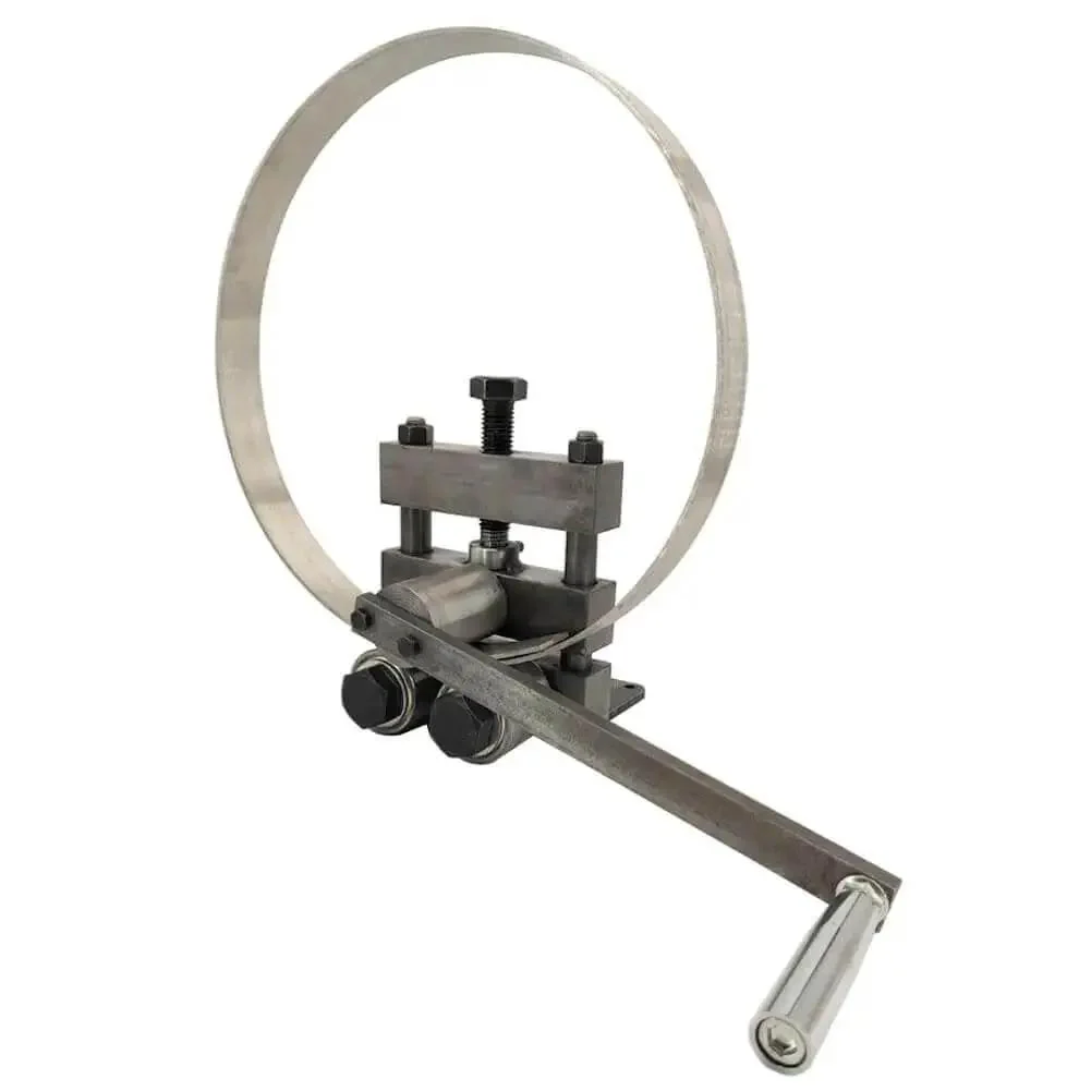 Manual Ring Roll Bender For Sheet Metal Bead Rolling And Plate Steel Forming, Easy Pro Grade Tool For Creating Rings Beads And Circular Profiles, No Electricity Needed, Durable Steel Construction