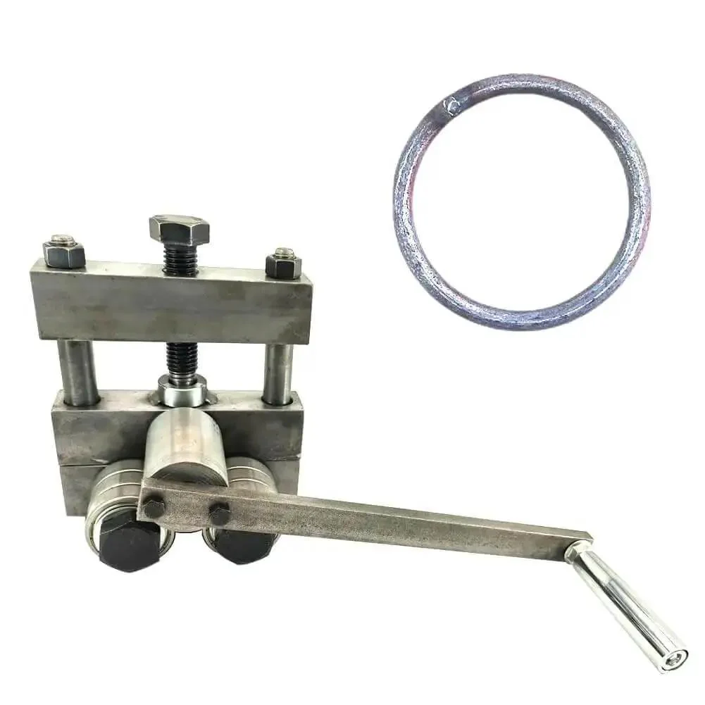 Manual Ring Roll Bender For Sheet Metal Bead Rolling And Plate Steel Forming, Easy Pro Grade Tool For Creating Rings Beads And Circular Profiles, No Electricity Needed, Durable Steel Construction - Image 3