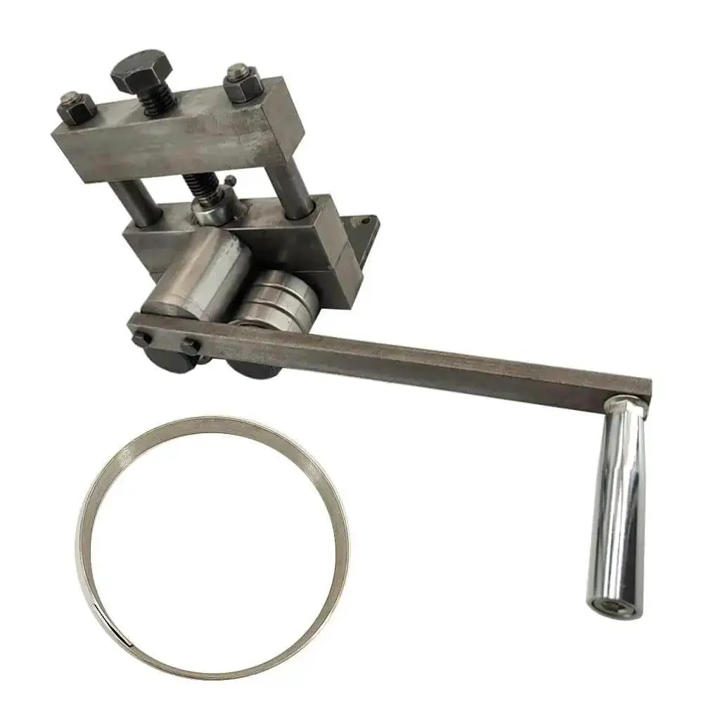 Manual Ring Roll Bender For Sheet Metal Bead Rolling And Plate Steel Forming, Easy Pro Grade Tool For Creating Rings Beads And Circular Profiles, No Electricity Needed, Durable Steel Construction - Image 4