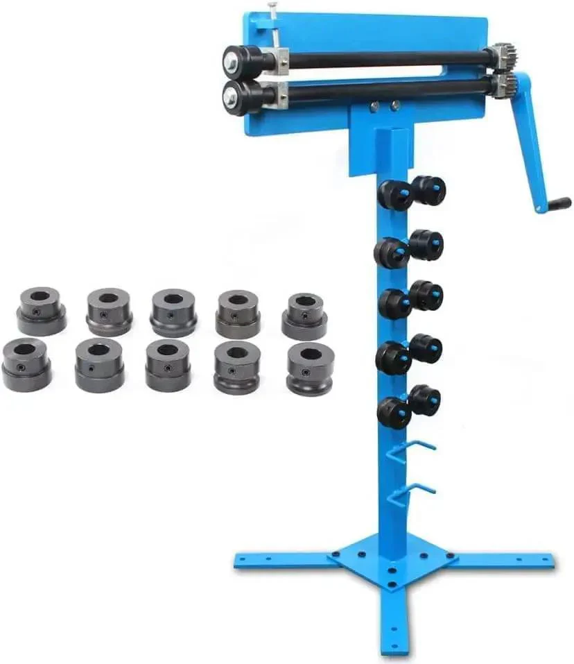 Manual Sheet Metal Bead Roller Machine With 6 Dies Set 1.2mm Bead Bending Roller Pro Grade DIY Metal Fabrication Tool With Stand For Auto Body Panels And Custom Projects