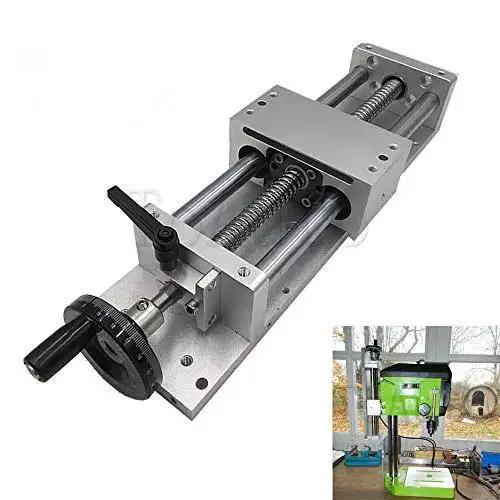 Manual Sliding Table With Ball Screw 1605 Linear Stage Actuator Cross Slide Table With SFU1605 Linear Guides Travel Lengths 100mm To 600mm 66mm High 93mm Wide 11mm Thick Plate Go To Workhorse For Precision Milling And DIY Projects