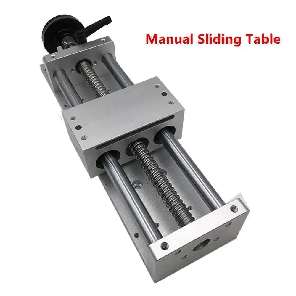 Manual Sliding Table With Ball Screw 1605 Linear Stage Actuator Cross Slide Table With SFU1605 Linear Guides Travel Lengths 100mm To 600mm 66mm High 93mm Wide 11mm Thick Plate Go To Workhorse For Precision Milling And DIY Projects - Image 7