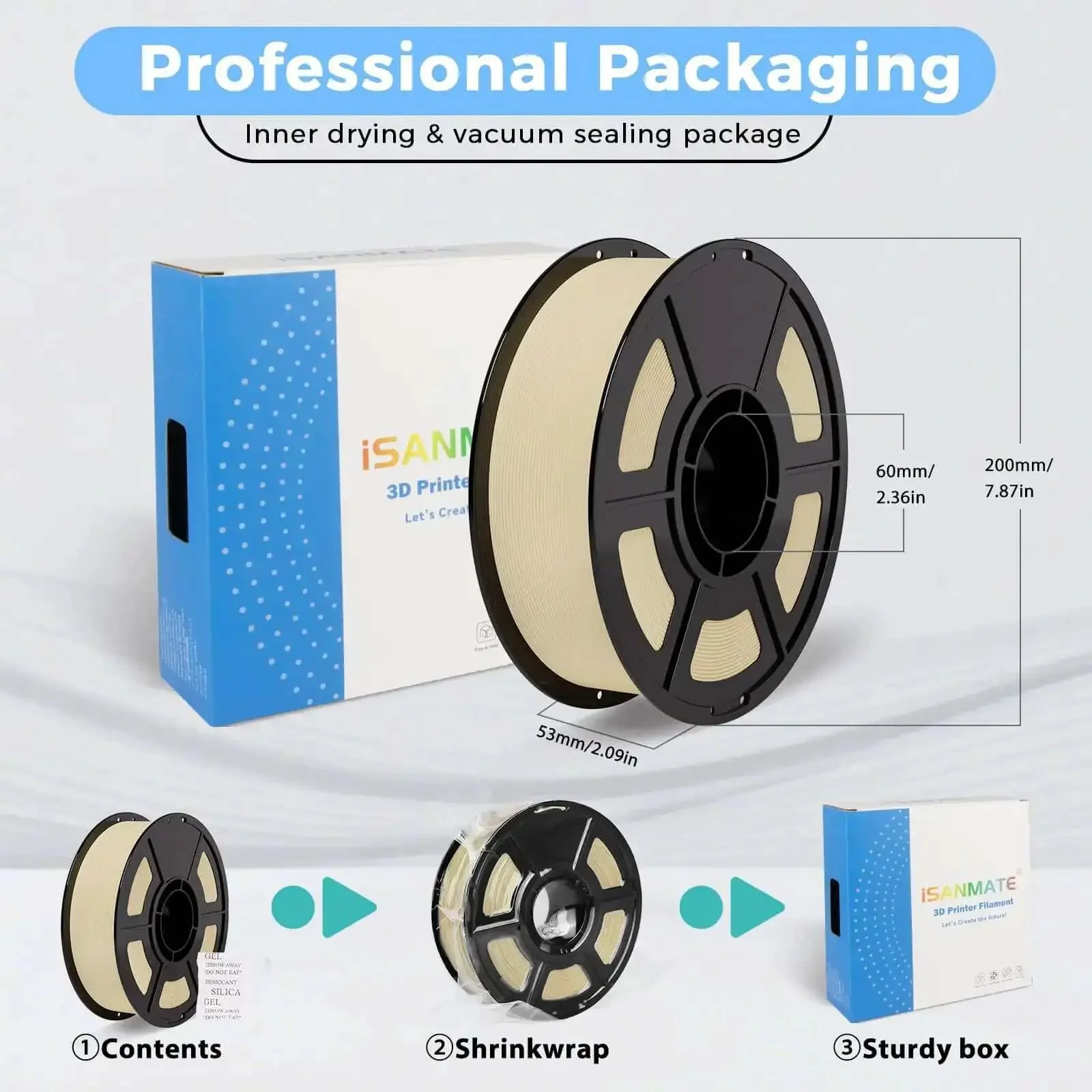 Matte Beige PLA Filament 1.75mm For Bambu Lab Printers Tan Skin Tone Spool 1kg 2.2lb With Stable Flow And Consistent Output Dope For Fast Printing At 30 To 300 Millimeters Per Second AMS And AMS Lite Compatible - Image 4