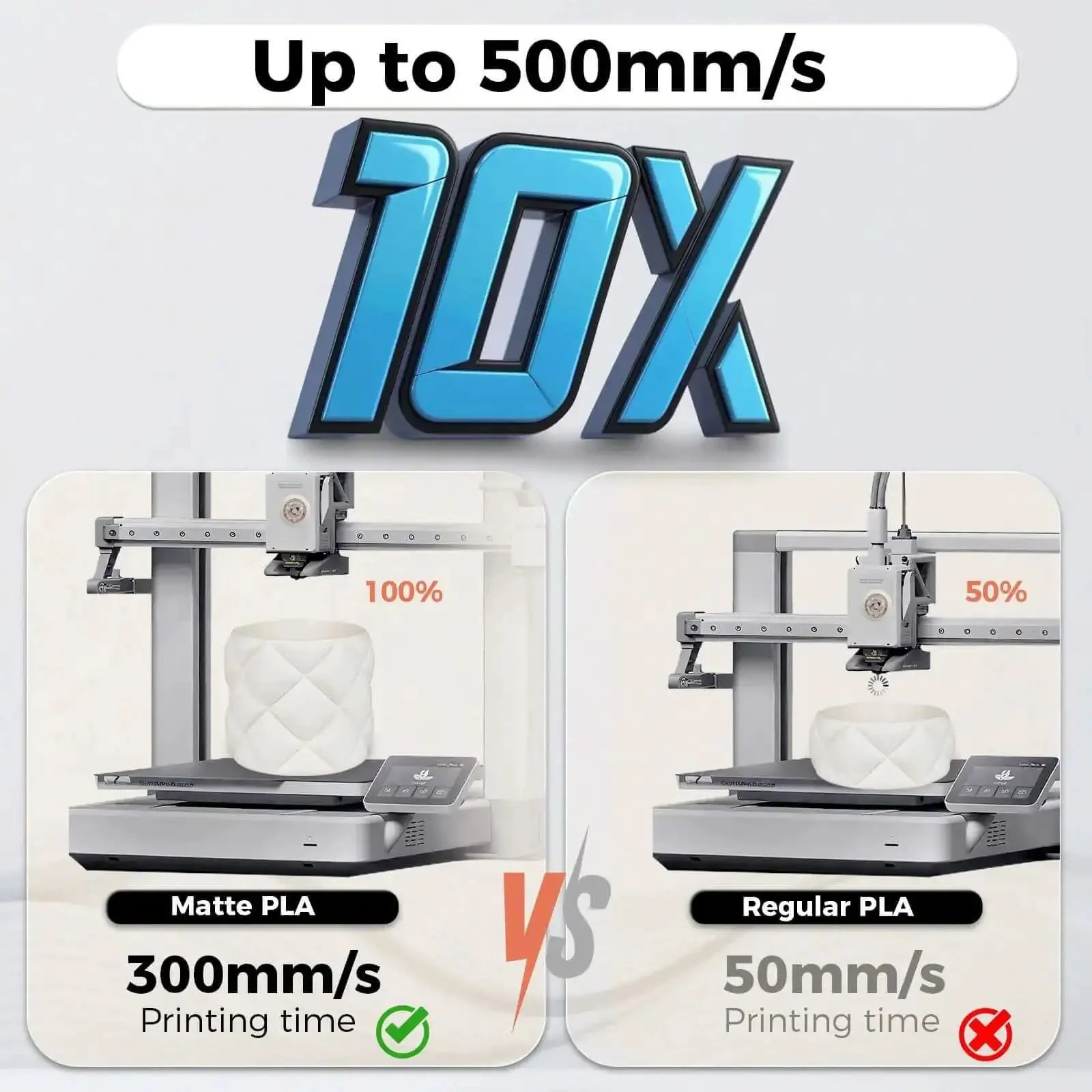 Matte Beige PLA Filament 1.75mm For Bambu Lab Printers Tan Skin Tone Spool 1kg 2.2lb With Stable Flow And Consistent Output Dope For Fast Printing At 30 To 300 Millimeters Per Second AMS And AMS Lite Compatible - Image 6