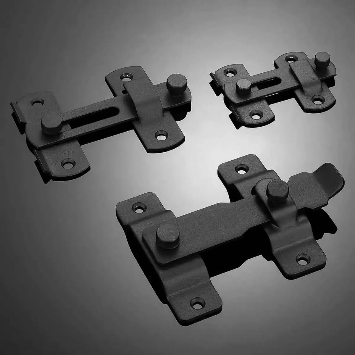 Matte Black Flip Latch Gate Latch Lock For Barn Fence And Sliding Doors Heavy Duty Stainless Steel Gate Hardware Safety Catch That Tightens The Rocker To Keep Intruders Out And Prevent Lifting From Outside - Image 3