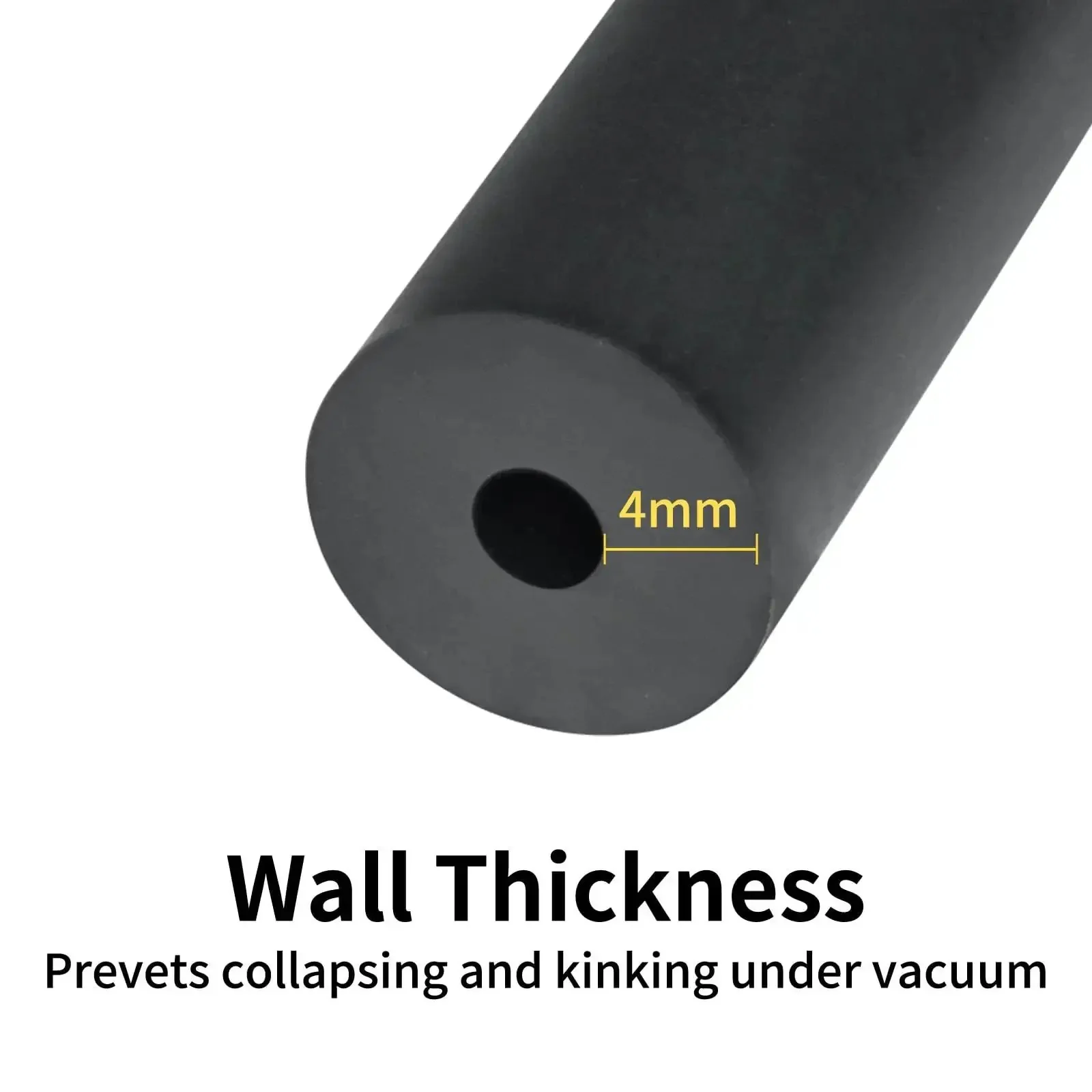 Matte Black Silicone Vacuum Hose Kit 10 Ft With 6 Pieces And 12 Sizes Includes All The Right Sizes For Vacuum Lines Durable Silicone Tubing With Vacuum Connector And Tube Cutter For Automotive Marine And Industrial Use - Image 8