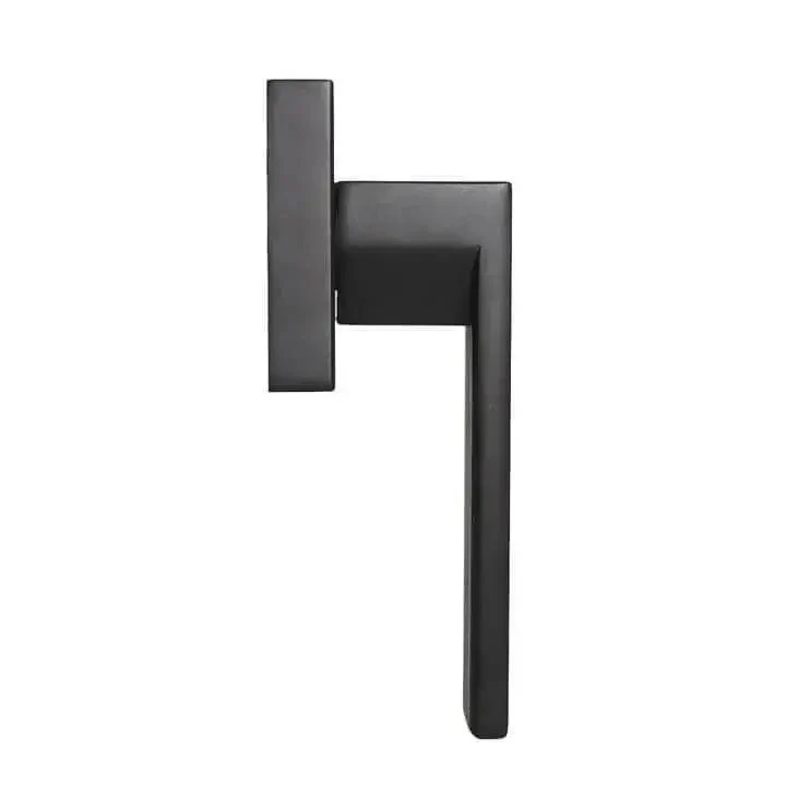 Matte Black Square Dummy Door Levers 4 Pack For French Doors And Closet Hardware Non Turning Exposed Screws Heavy Duty Zinc Alloy Half Dummy Handles For Pantry Balcony And Interior Doors - Image 4