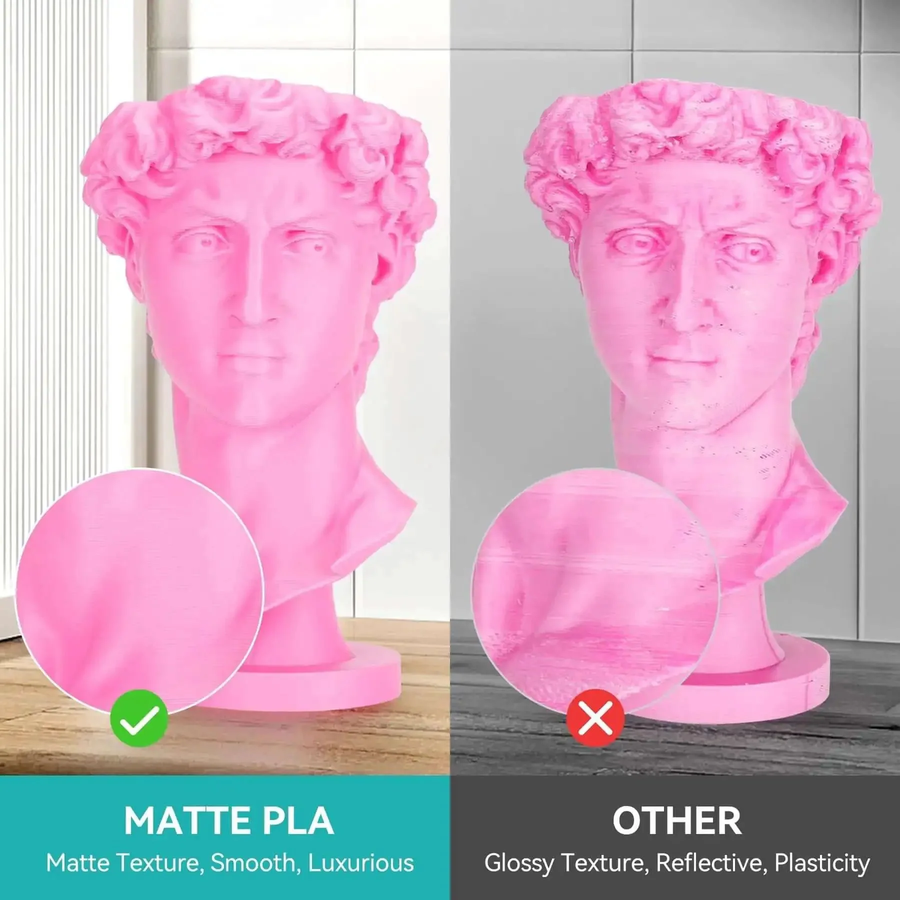 Matte White PLA Filament Bundle 1.75mm, 4 Spools, 4Kg Total, Neatly Wound With Matte Finish For FDM 3D Printers, Compatible With 99 Percent Of FDM Printers, Sweet Frosted Look - Image 8