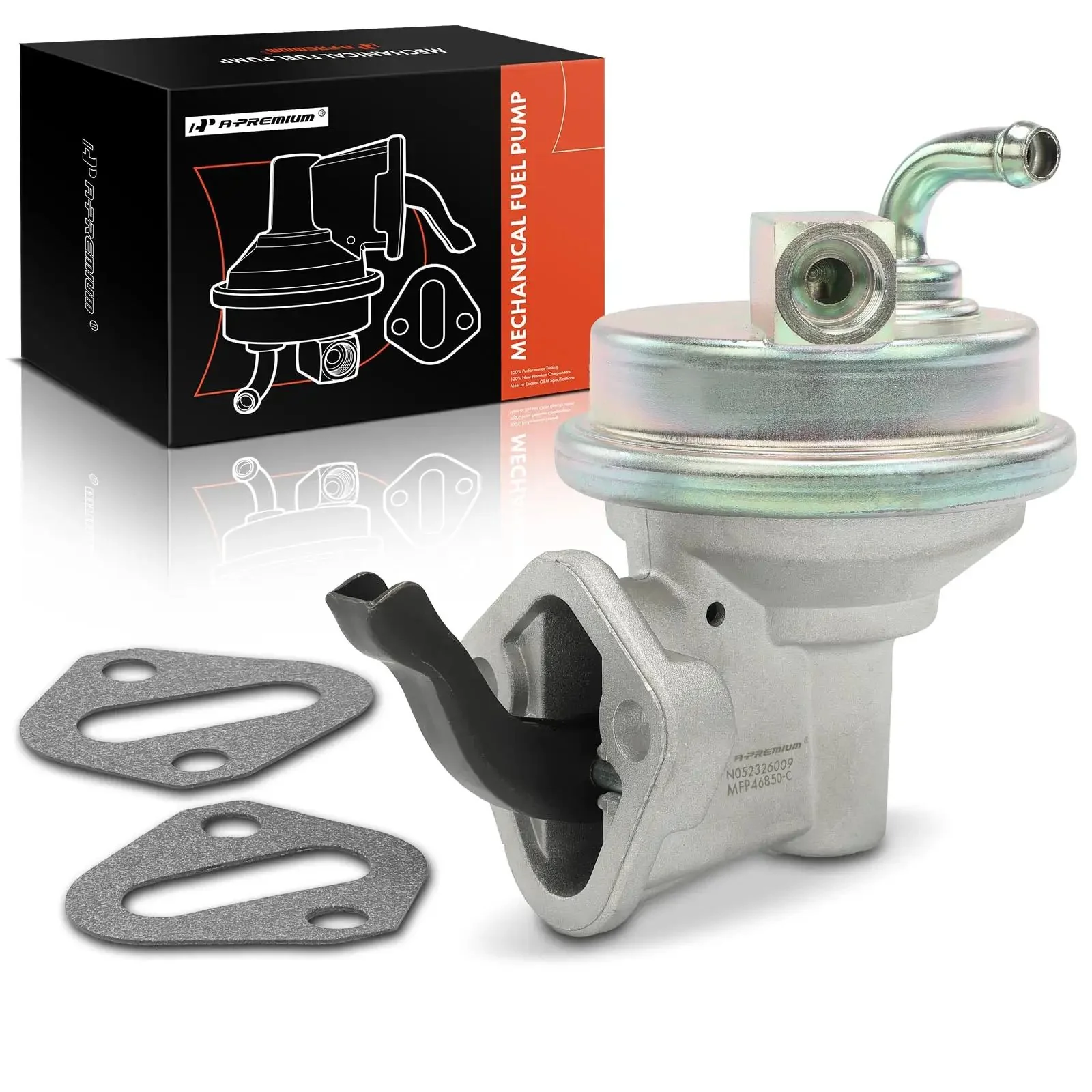 Mechanical Fuel Pump With Gasket For Chevy Camaro Impala Malibu Monte Carlo Caprice Chevelle C10 C20 C30 Suburban Pickup K10 C15 C25 C35 1967 1968 1969 1971 1972 1981 1983 1985 Drop In Replacement For Classic GM Cars