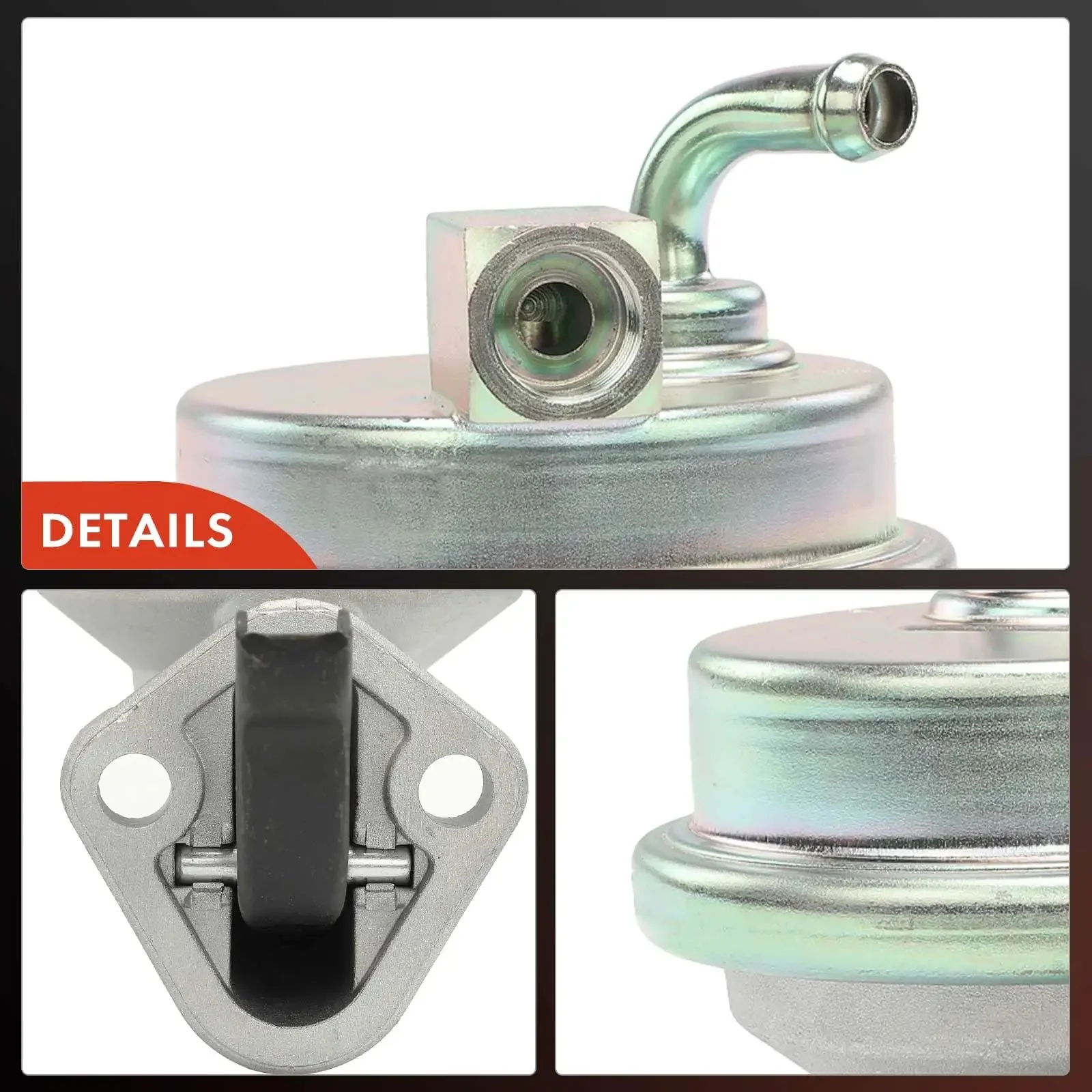 Mechanical Fuel Pump With Gasket For Chevy Camaro Impala Malibu Monte Carlo Caprice Chevelle C10 C20 C30 Suburban Pickup K10 C15 C25 C35 1967 1968 1969 1971 1972 1981 1983 1985 Drop In Replacement For Classic GM Cars - Image 3