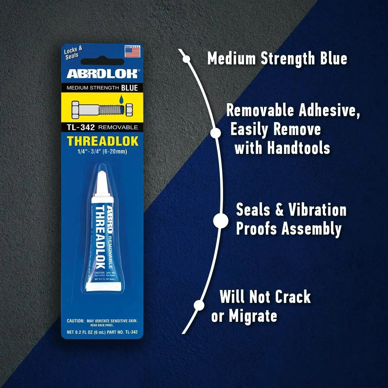 Medium Strength Thread Locker Blue Removable Sealant For Metal Fasteners Temperature Resistant Keeps Bolts Tight Against Vibration Easy To Remove With Hand Tools Long Lasting Bond For Automotive And Industrial Projects - Image 2