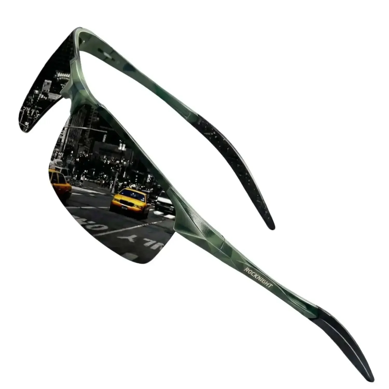 Men's Polarized Sunglasses With UV400 Protection And Anti Glare Lenses, Sick Aluminum Magnesium Frame, Blue Light Filter, Perfect For Driving, Fishing, Golfing, Includes Spare Nose Pads And Case