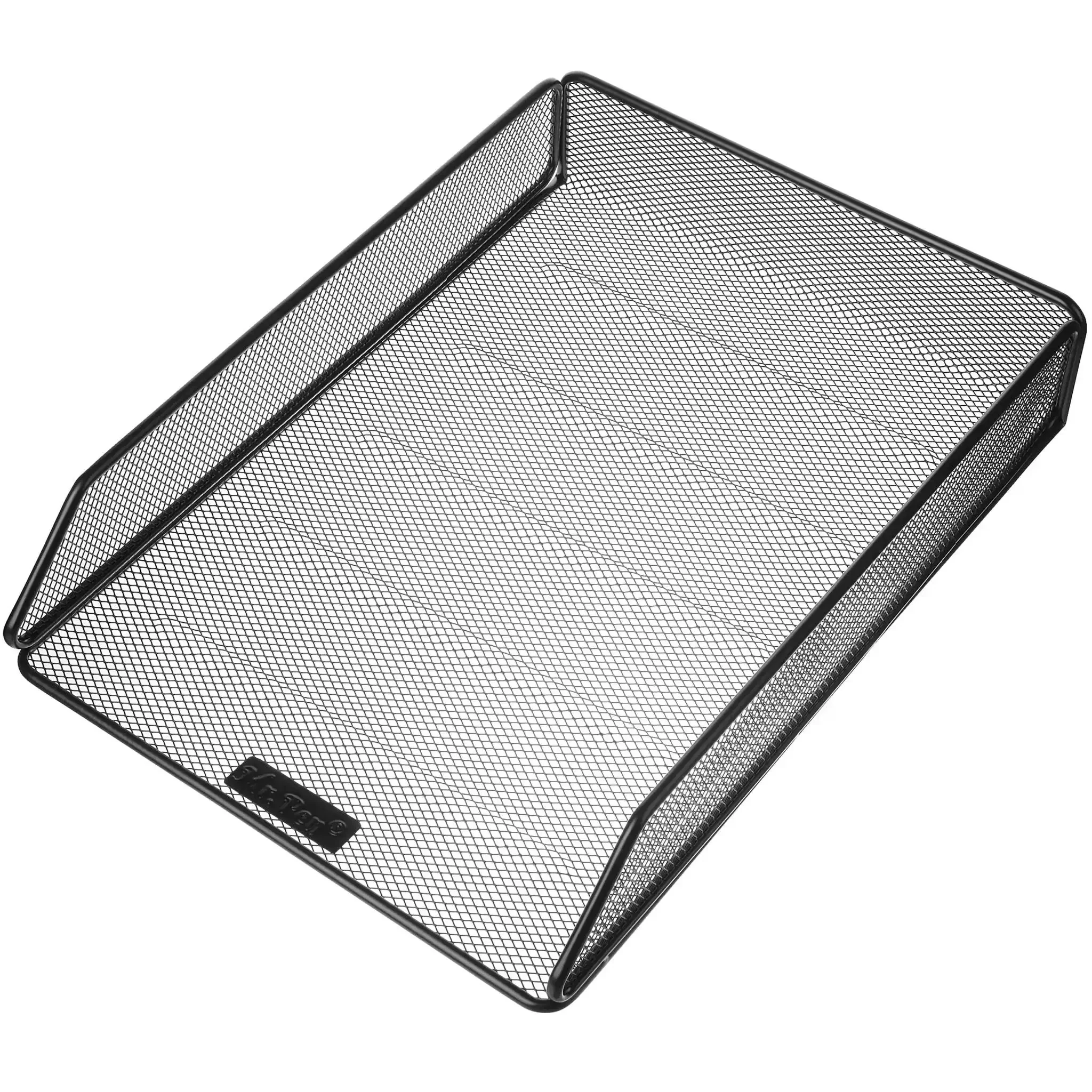 Mesh Desk Organizer With Single Tray For Letter And A4 Papers, File Holder For Desk Paper Management, Sturdy Scratch Resistant Steel Wire, Magazine And Mail Sorter To Keep Your Space Neat