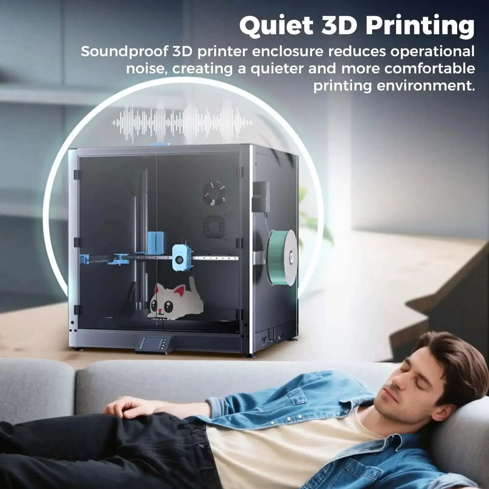 Metal And Tempered Glass Open Enclosure With Drag Chain And Filter Fan For SV08 Max 3D Printer Stable Temperature With Optional Heating Module Not For 500mm Tall Prints Without Height Boost STL - Image 6