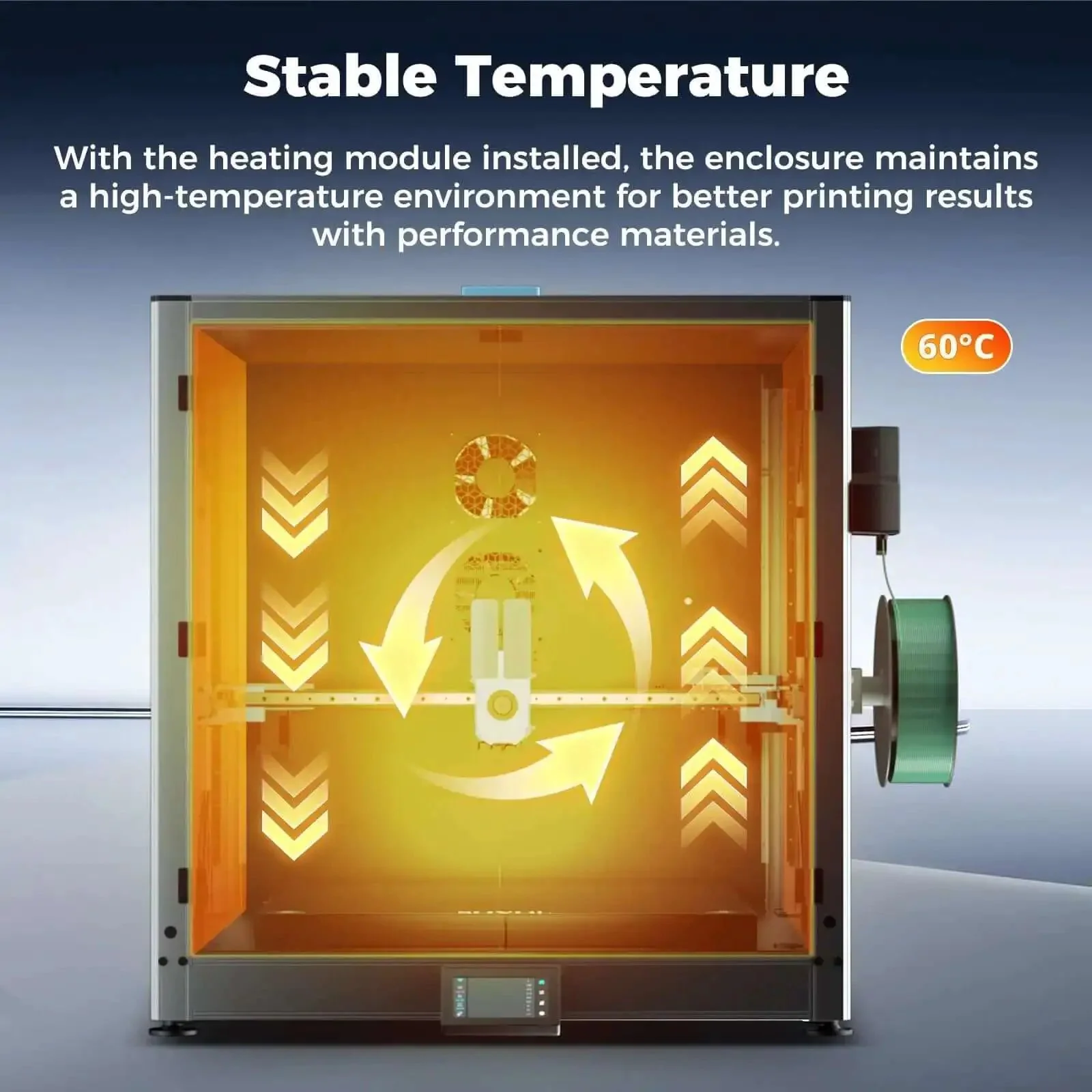 Metal And Tempered Glass Open Enclosure With Drag Chain And Filter Fan For SV08 Max 3D Printer Stable Temperature With Optional Heating Module Not For 500mm Tall Prints Without Height Boost STL - Image 8