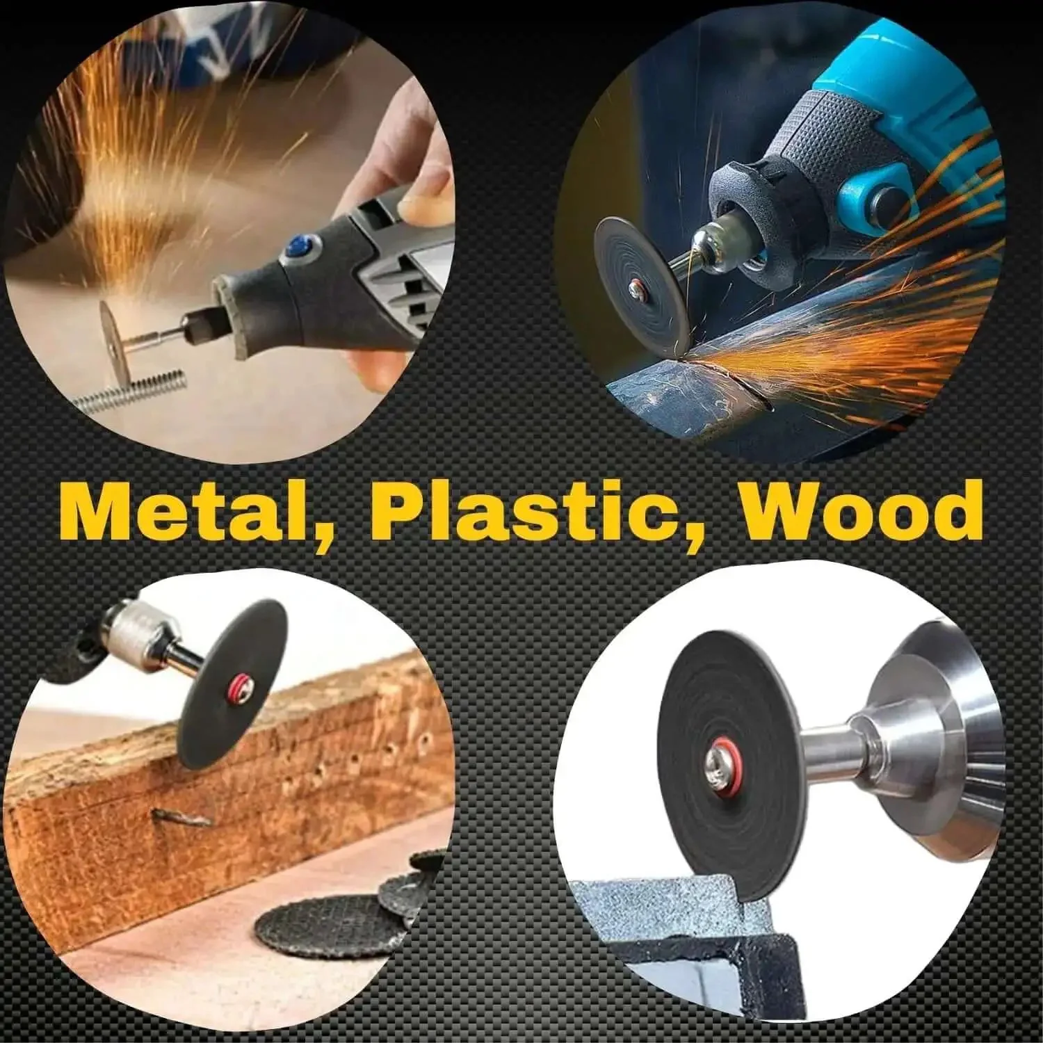 Metal Cutting Discs For Rotary Tools 25 Piece Cut Off Wheel Set With Double Reinforced Fiberglass For Tough As Nails Heavy Duty And High Speed Metal And Plastic Bolt Cutting Thin One And A Quarter Inch Cutting Wheels And One Eighth Inch Mandrels - Image 7