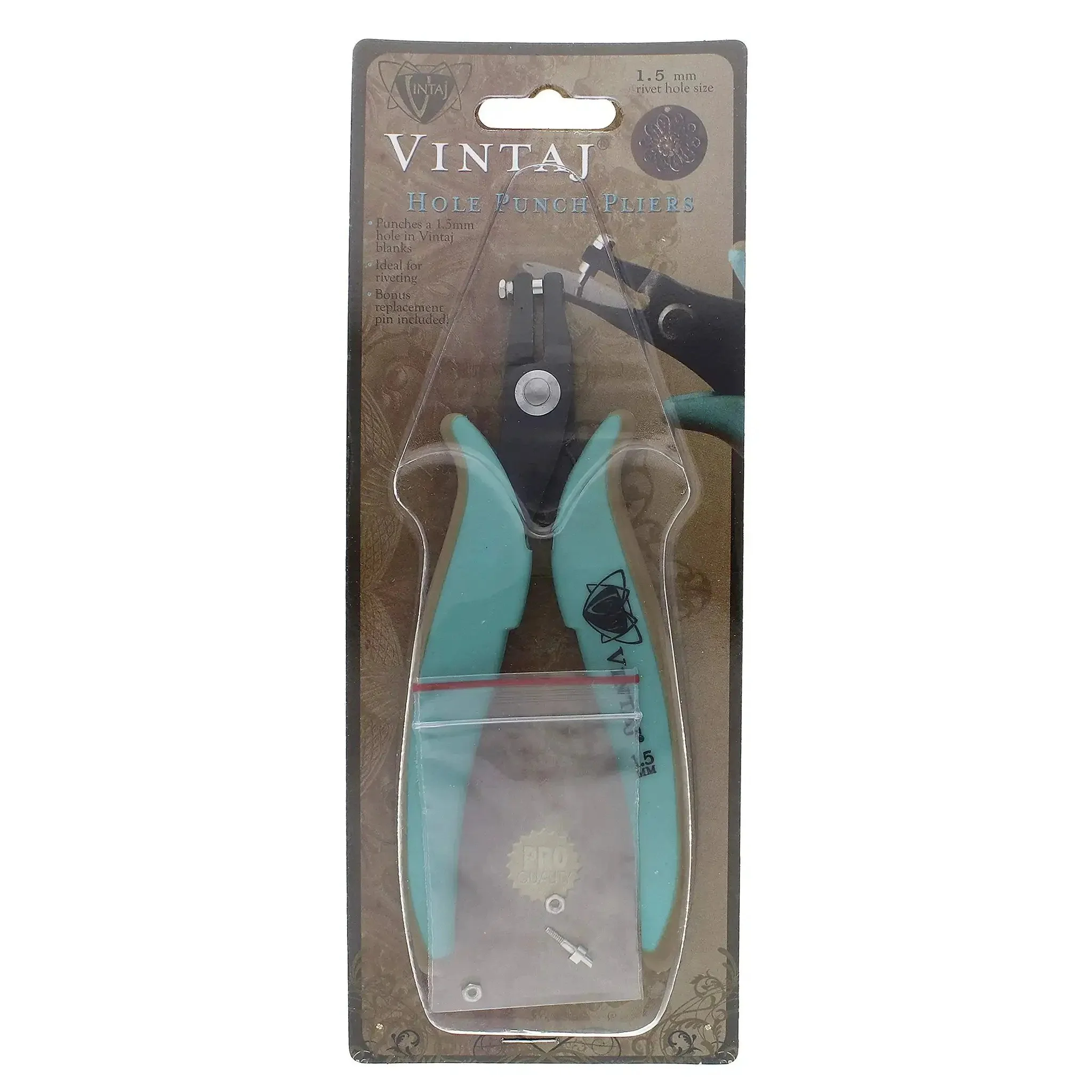 Metal Hole Punch Pliers With Gauge Guard For 22 Gauge Sheet Metal Or Thinner Creates Clean Holes In Copper Gold Filled Sterling Silver Brass Jewelry Making Tools Not For Thick Metals Great For DIYers - Image 2