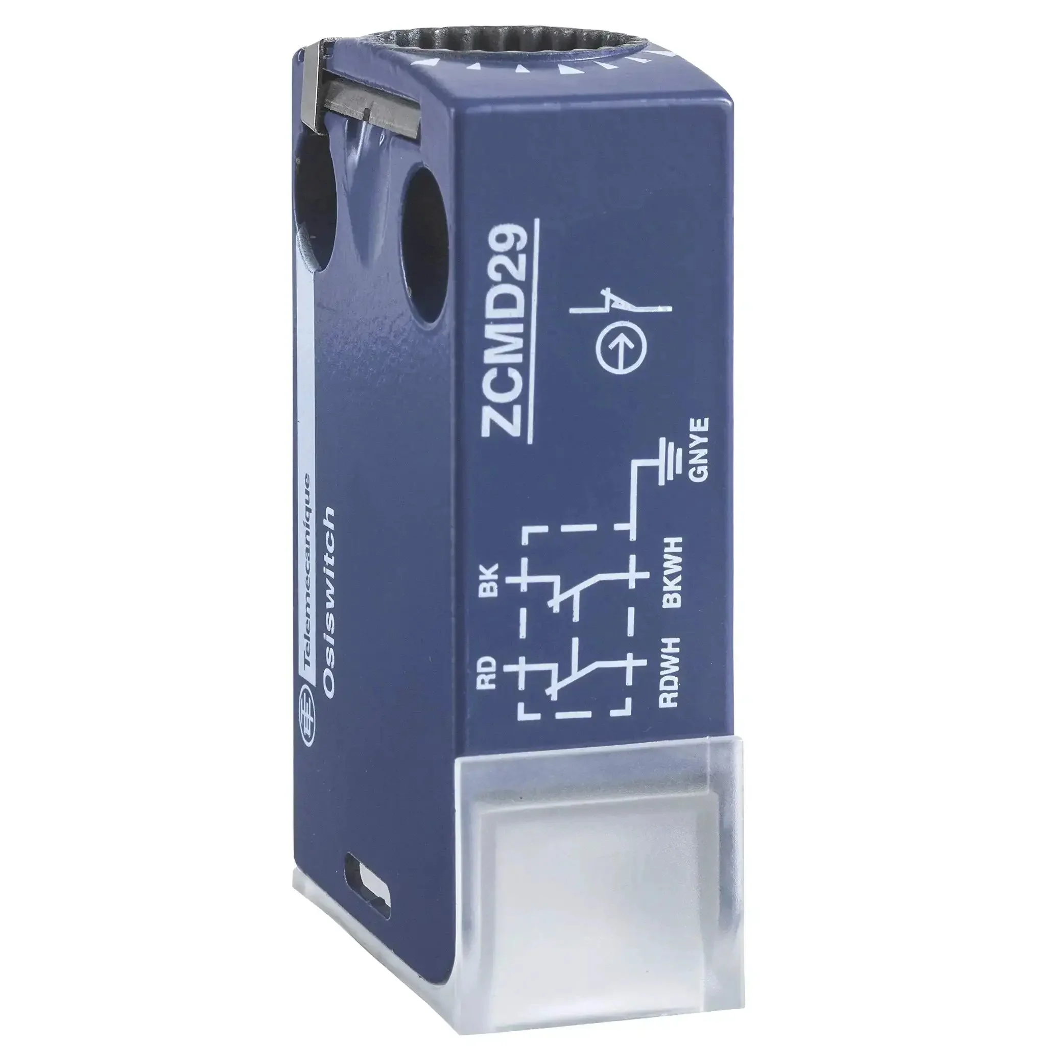 Metal Mini Limit Switch Housing With Integrated M12 4 Pin Connector For ZCE Actuator Head, Two Pole Changeover Snap Action Contacts, IP65 Dust And Water Resistant, Durable Build From Indonesia