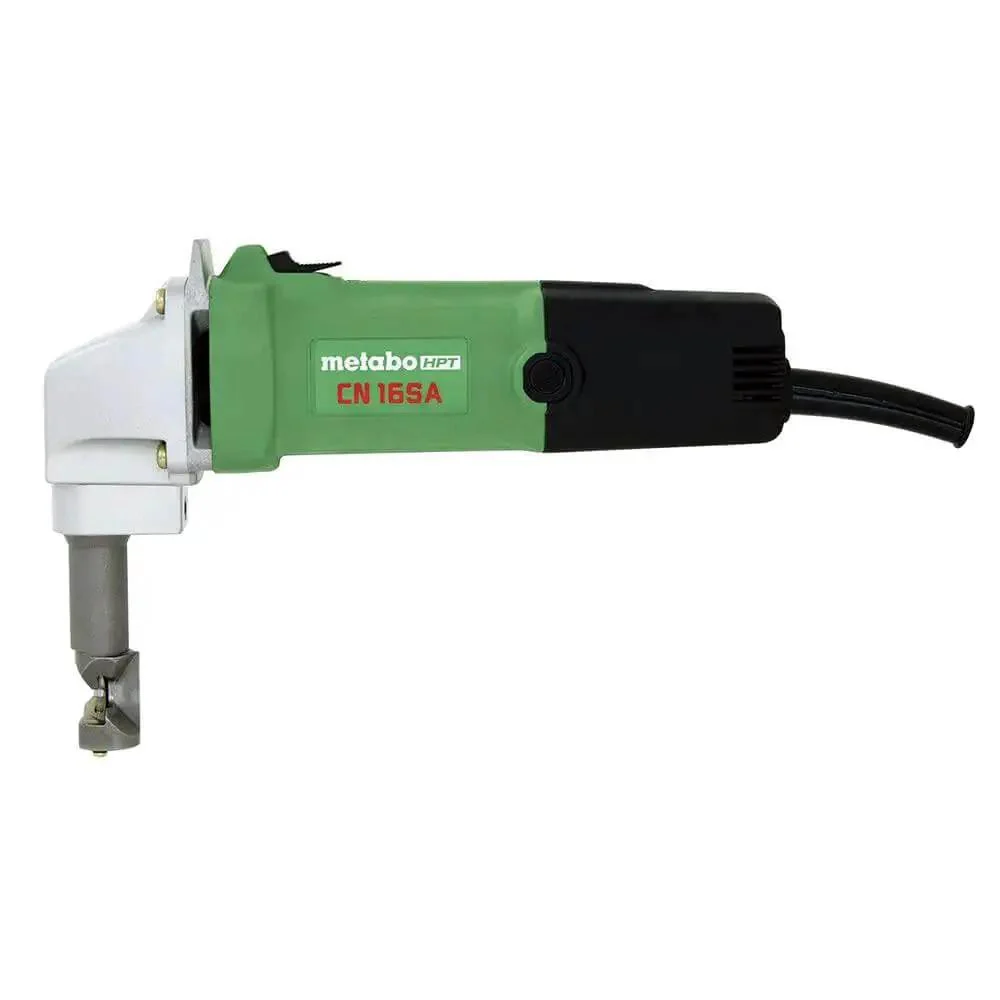 Metal Nibbler for 16 Gauge Sheet Metal, 3.5 Amp Power, 3 Position Die Holder For Easy Direction Changes, Compact Grip For Comfort And Control, Cuts Through Corrugated And Flat Metal Projects CN16SA