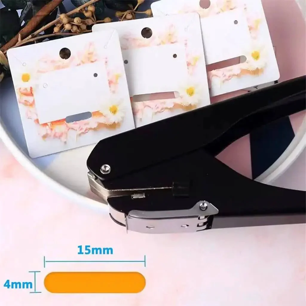 Metal Oval Single Hole Punch 4 15mm Hole Puncher Workhorse With Lever Action Heavy Duty Paper Punch For Home Office Punches Up To 10 Sheets Durable Metal Construction Easy To Use And Precise - Image 4
