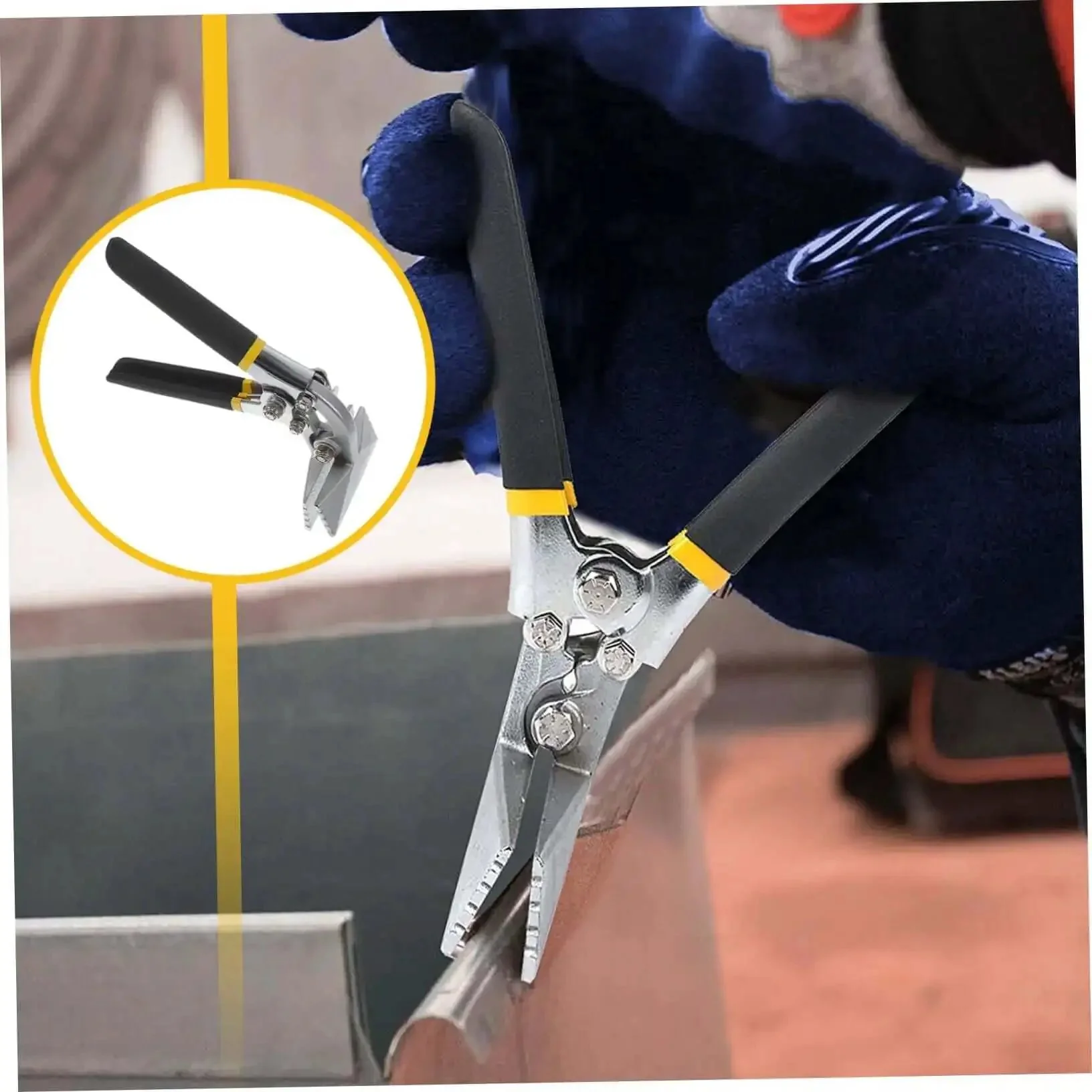 Metal Seamer And Edge Seamer Pliers For Standing Seam Roofing, Heavy Duty Metal Bending Tool With Non Slip Handle, Durable Steel Hand Seam Tool For Doors Windows And Roof Flashing, Pro Grade - Image 3