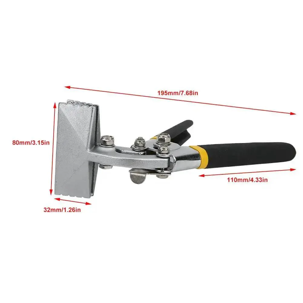 Metal Sheet Bending Seaming Pliers, 80mm Clamp, Bent Iron Pliers With Non Slip Ergonomic Handle For Seamers, Hand Seaming Tool, Manual Pro Grade, Durable, Easy Grip For Welding And Metalwork - Image 5