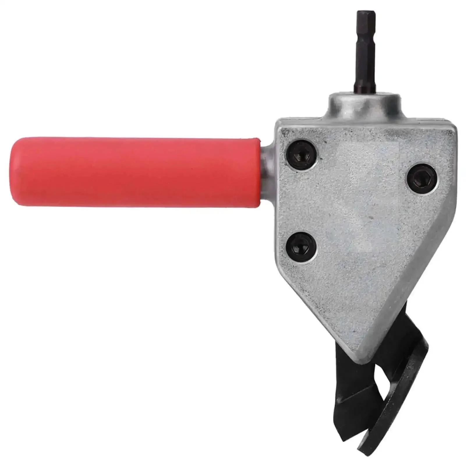 Metal Sheet Cutter Head For Electric Drill Universal Cutter Head For Clipping Soft Iron Sheets Burr Free Cut With 7mm Hex Shank Pro Grade Aluminum Alloy Construction Replacement Tool