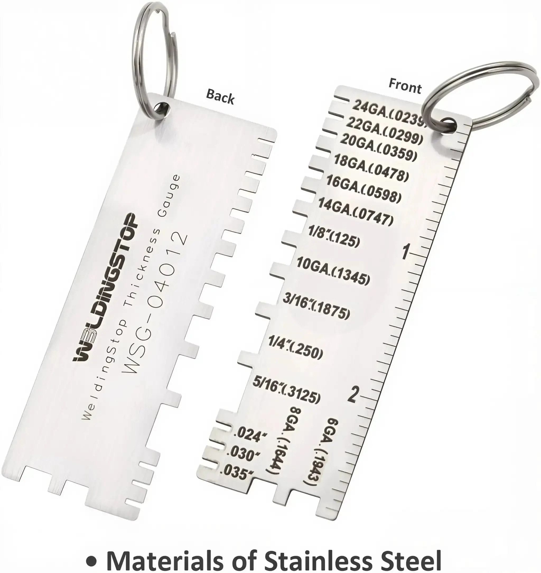 Metal Thickness Gauge For Sheets And Wires, Welding Gauge Plated Size Inspection Tool, DIY Ready Pro Grade Workhorse For Accurate Weld Prep, Not The Cheap Stamping Version, Durable And Easy To Read - Image 6