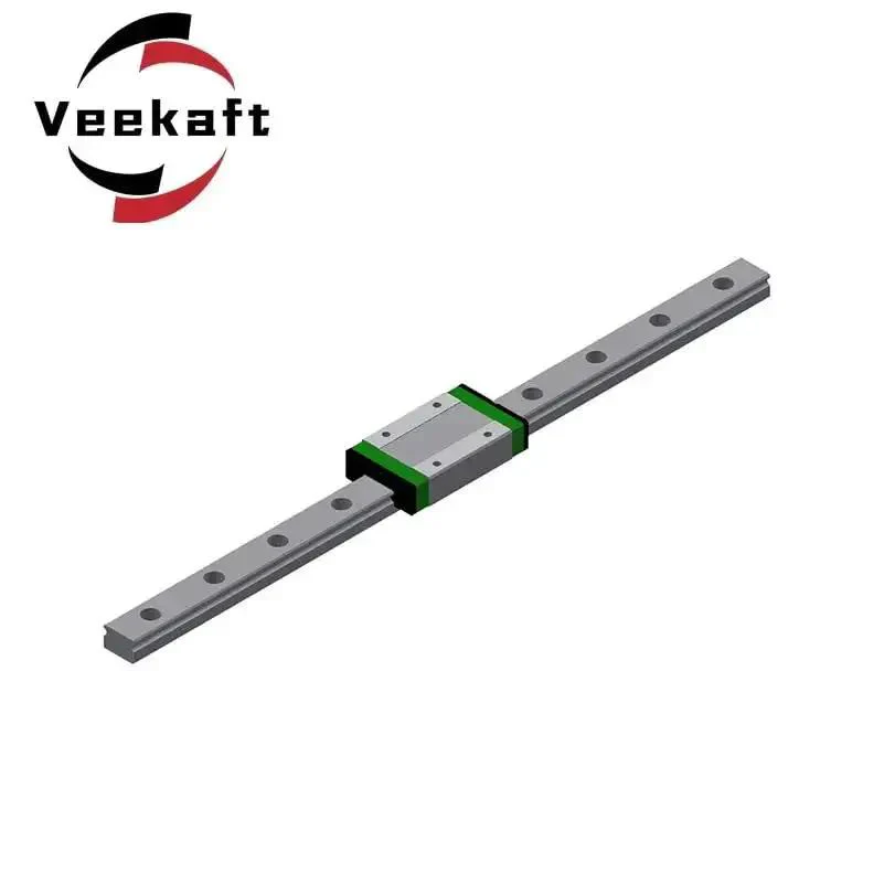 MGN Type Guide Rail Kit For Pro Grade Linear Motion With High Precision And Smooth Friction 100-600mm Adjustable Length For CNC And 3D Printers With One Rail And One Slider MGN15H 100mm - Image 2