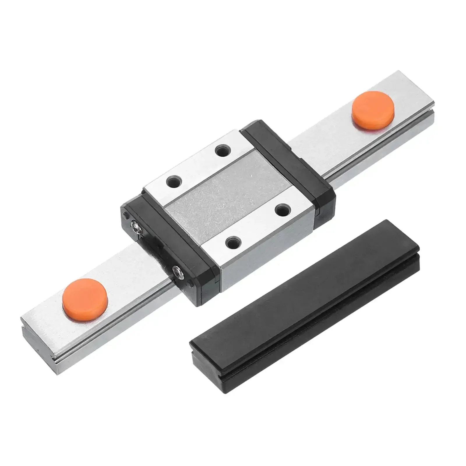 MGN12 100mm Linear Guide Rail Kit With MGN12C Carriage Block And Plastic Mini Guide For DIY 3D Printers And CNC Machines Easy Install Durable Bearing Steel Rail System For Smooth Precise Motion