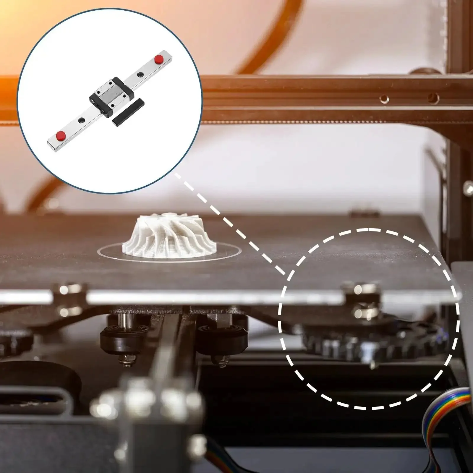MGN12 150mm Linear Sliding Rail Guide Kit With MGN12C Carriage Block And Mini Guide For Precise Linear Motion On CNC Machines And 3D Printers For Engraving, Milling, And Hobbyist CNC And 3D Printer Projects - Image 3