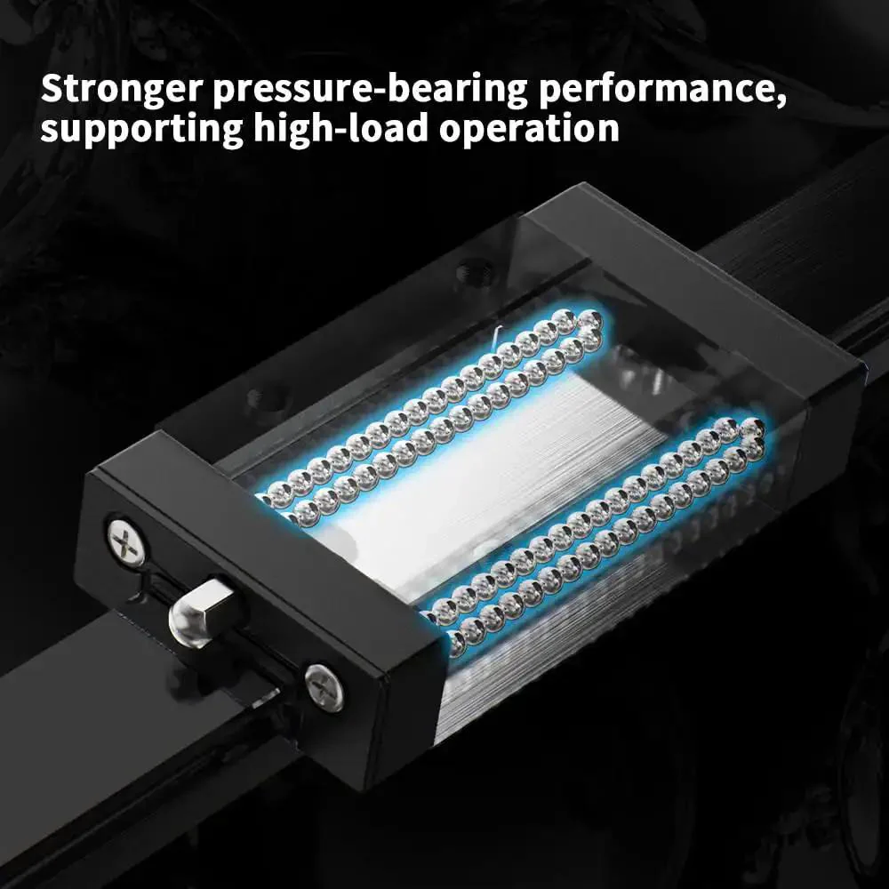MGN12 400mm Linear Rail Guide With MGN12H Black Stainless Steel Carriage Block For Ender 3 CoreXY DIY 3D Printers Upgrades And CNC Machines Type H 400 mm High Precision Smooth Operation - Image 4