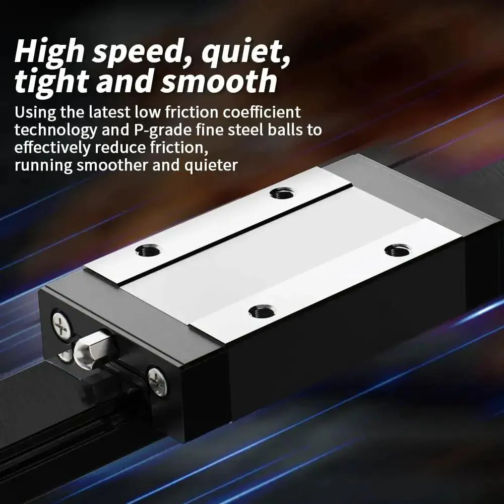 MGN12 400mm Linear Rail Guide With MGN12H Black Stainless Steel Carriage Block For Ender 3 CoreXY DIY 3D Printers Upgrades And CNC Machines Type H 400 mm High Precision Smooth Operation - Image 5