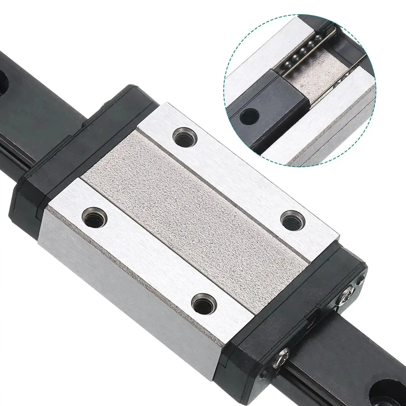 MGN12 450mm Linear Guide Rail Kit With MGN12H Carriage Block And Mini Linear Guide For DIY 3D Printers And CNC Machines, Rock Solid Bearing Steel Rail System For Smooth, Precise Motion - Image 6