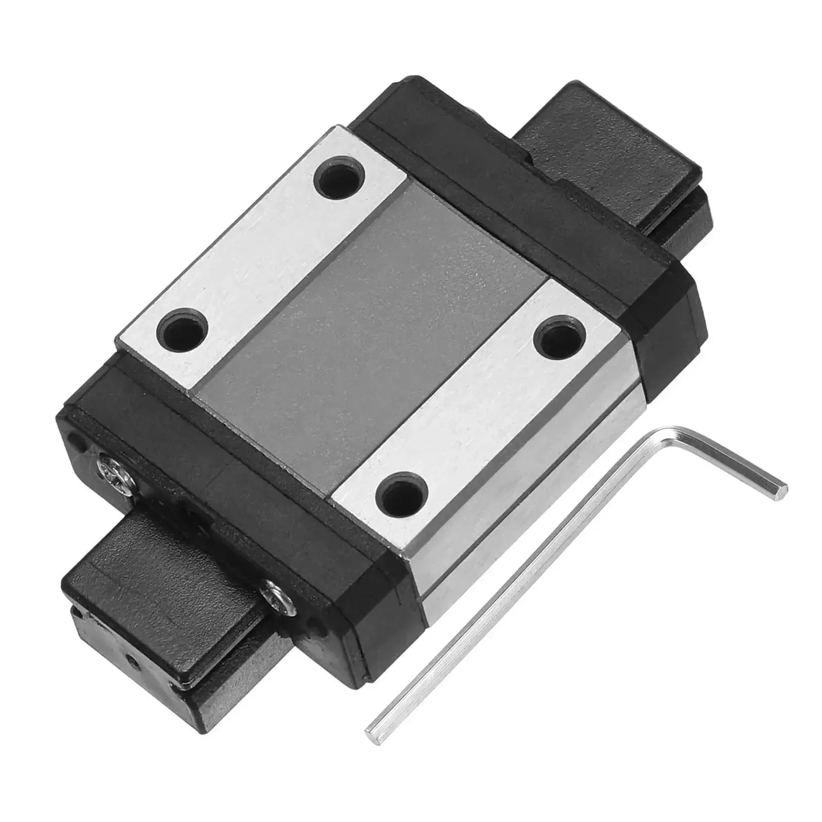 MGN12C Linear Bearing Carriage Block With Mini Guide And Wrench For 12mm Linear Motion Slide Rail Ideal For 3D Printers And CNC Machines Built For Smooth Precise Motion And Tough Hobby Shop Setups Durable Alloy Build